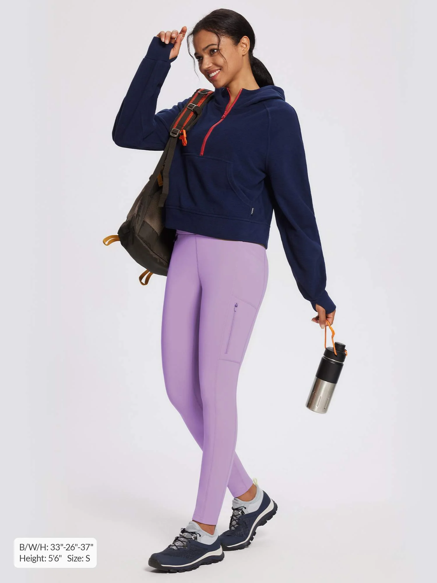 Laureate High-Rise Zipper Pockets Thermal Leggings - Image 23