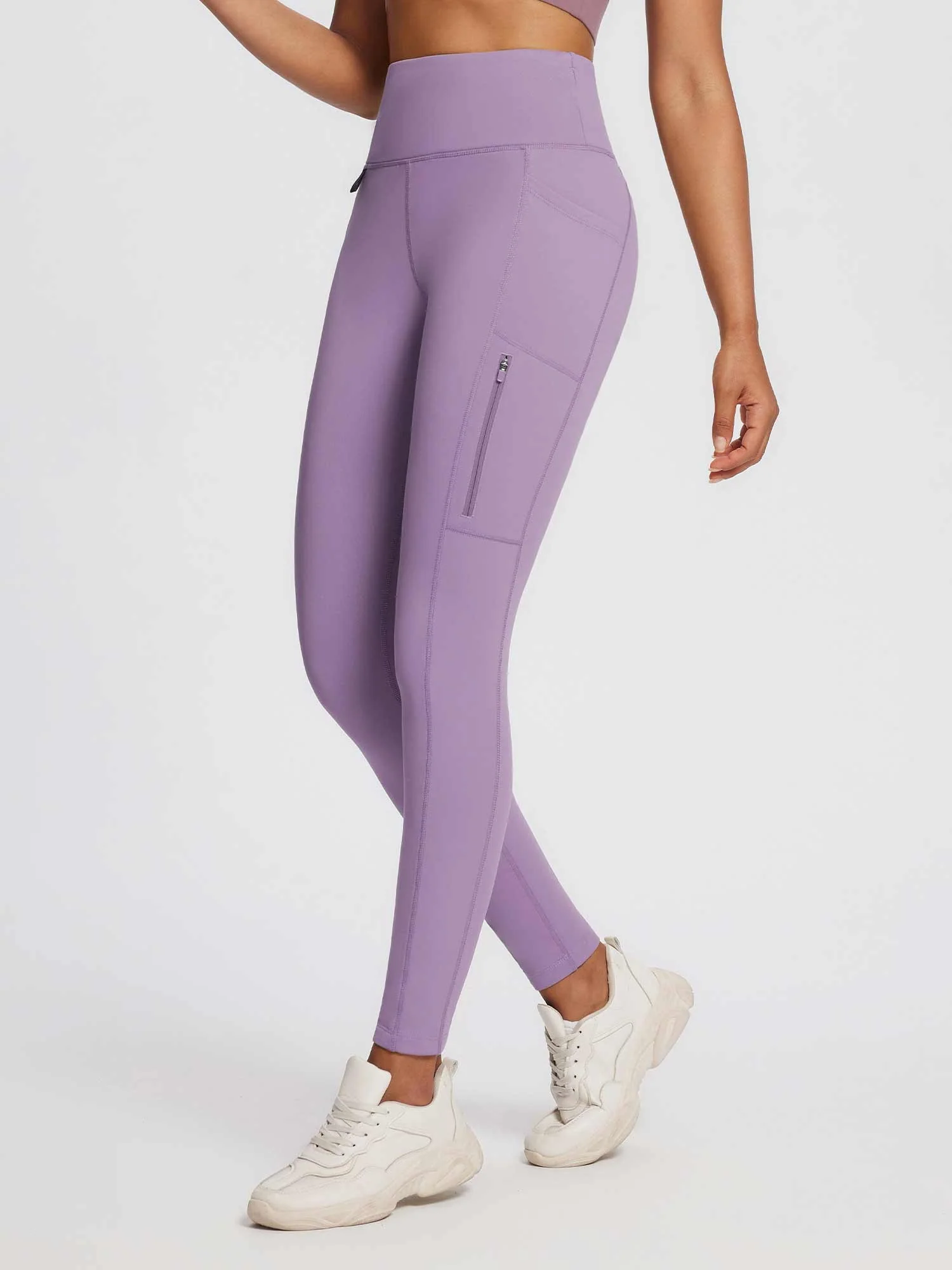 Laureate High-Rise Zipper Pockets Thermal Leggings - Image 26