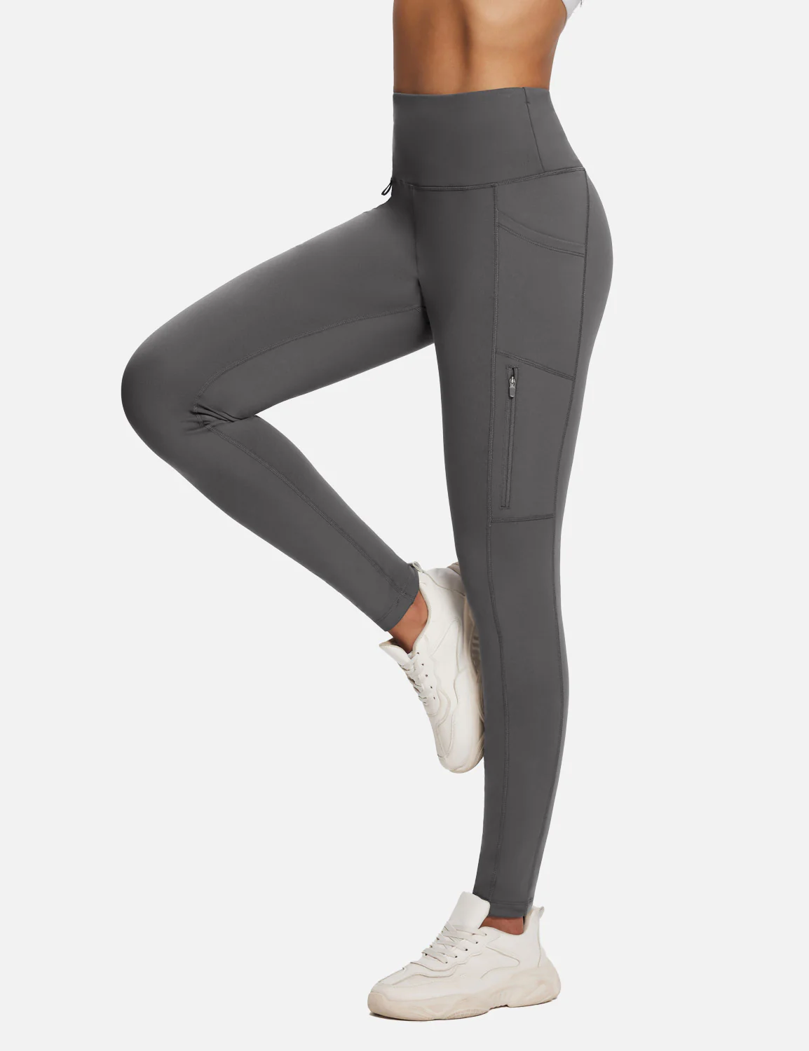 Laureate High-Rise Zipper Pockets Thermal Leggings - Image 34