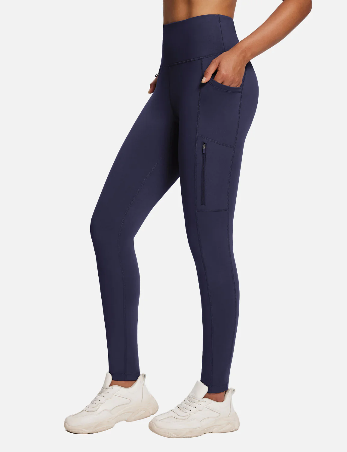 Laureate High-Rise Zipper Pockets Thermal Leggings - Image 35