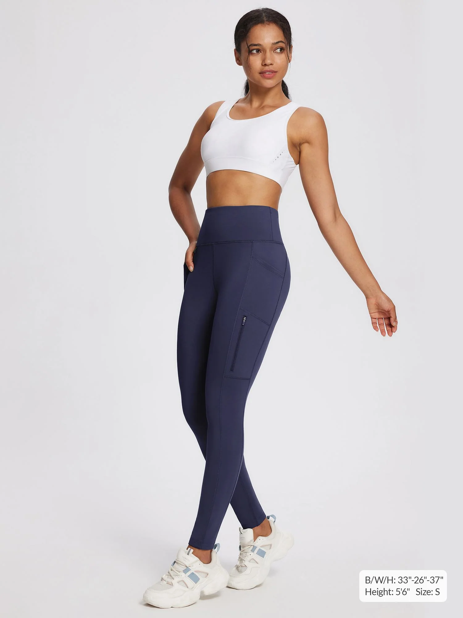 Laureate High-Rise Zipper Pockets Thermal Leggings - Image 36