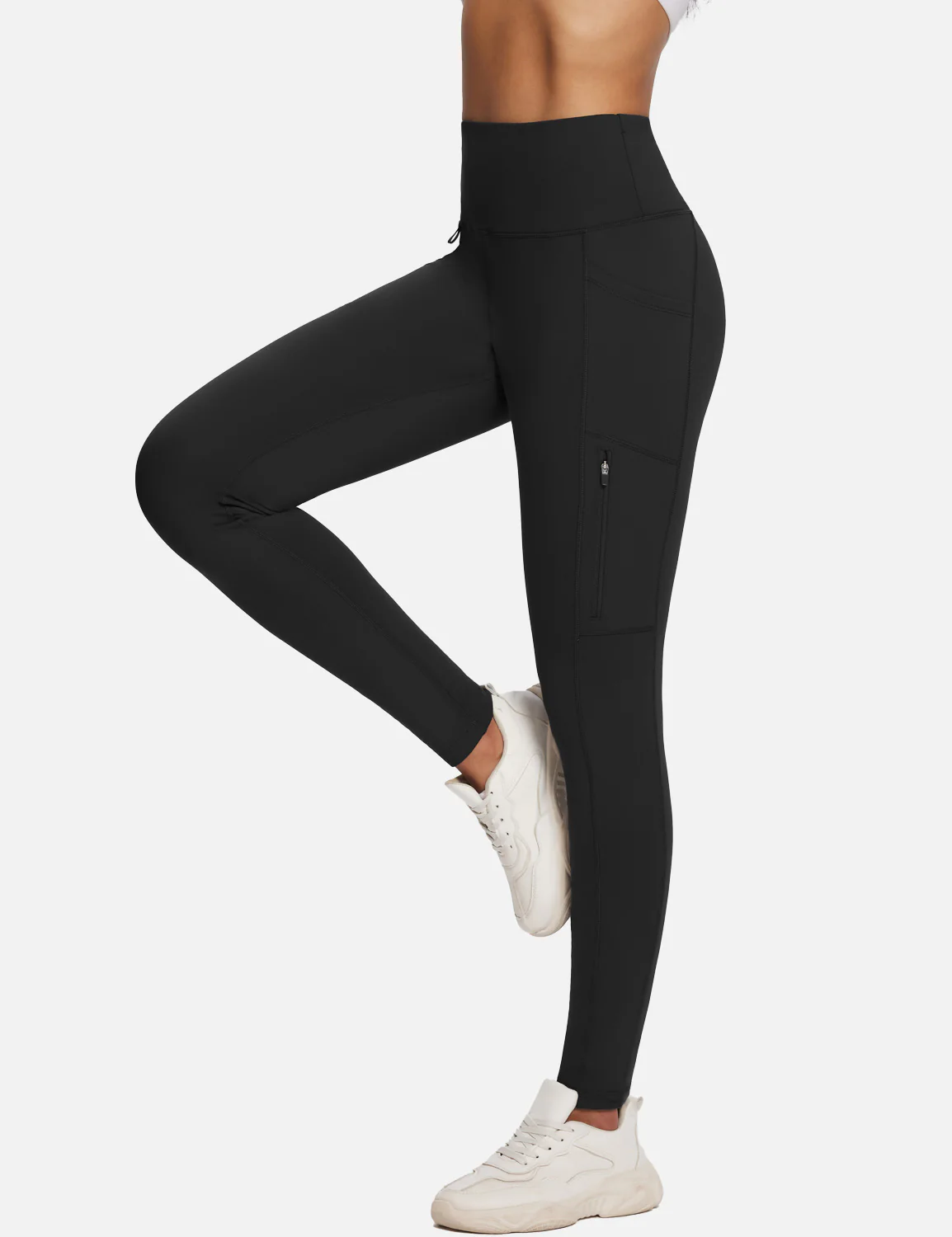 Laureate High-Rise Zipper Pockets Thermal Leggings - Image 47