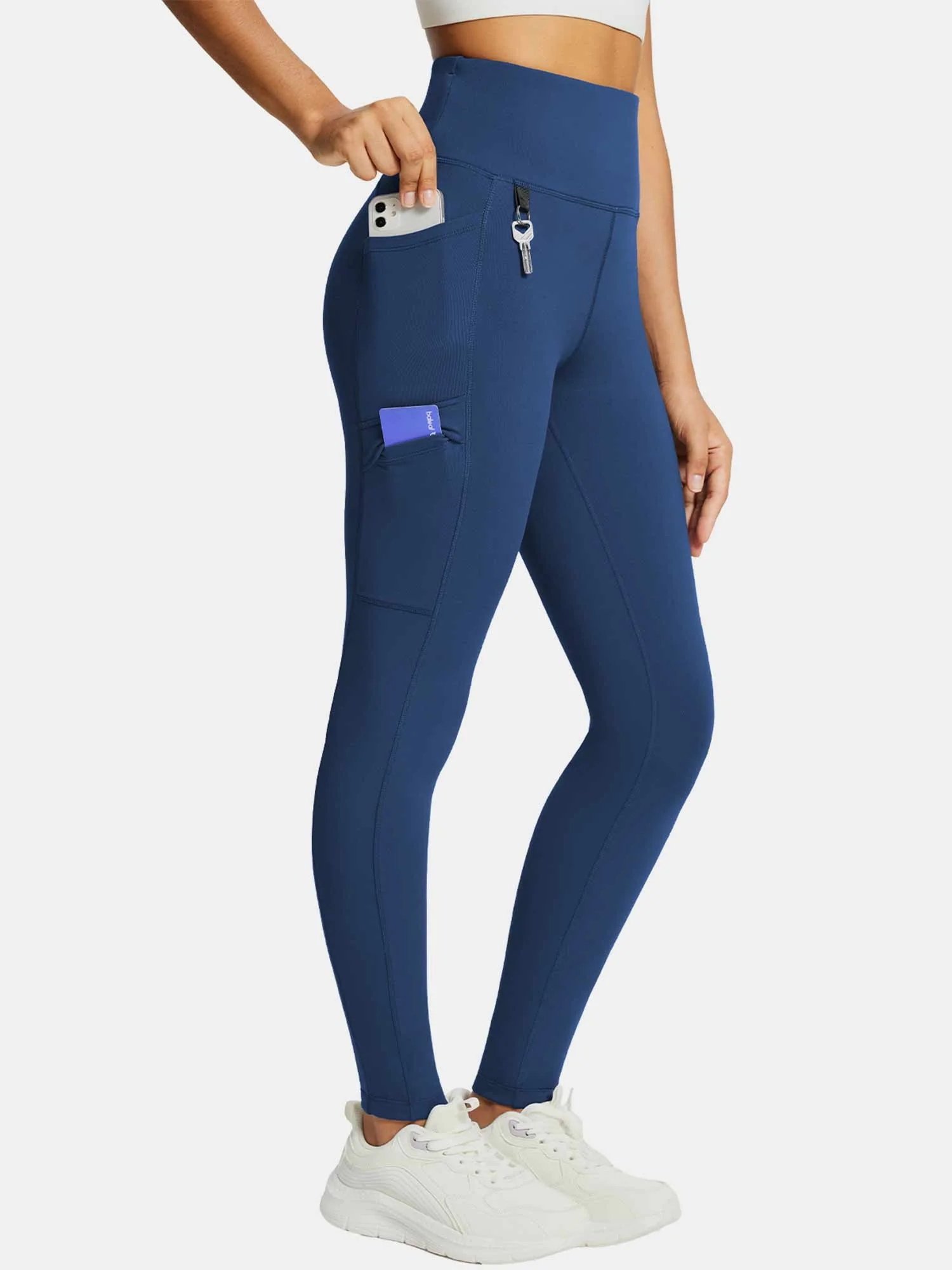 Laureate High-Rise Zipper Pockets Thermal Leggings - Image 48
