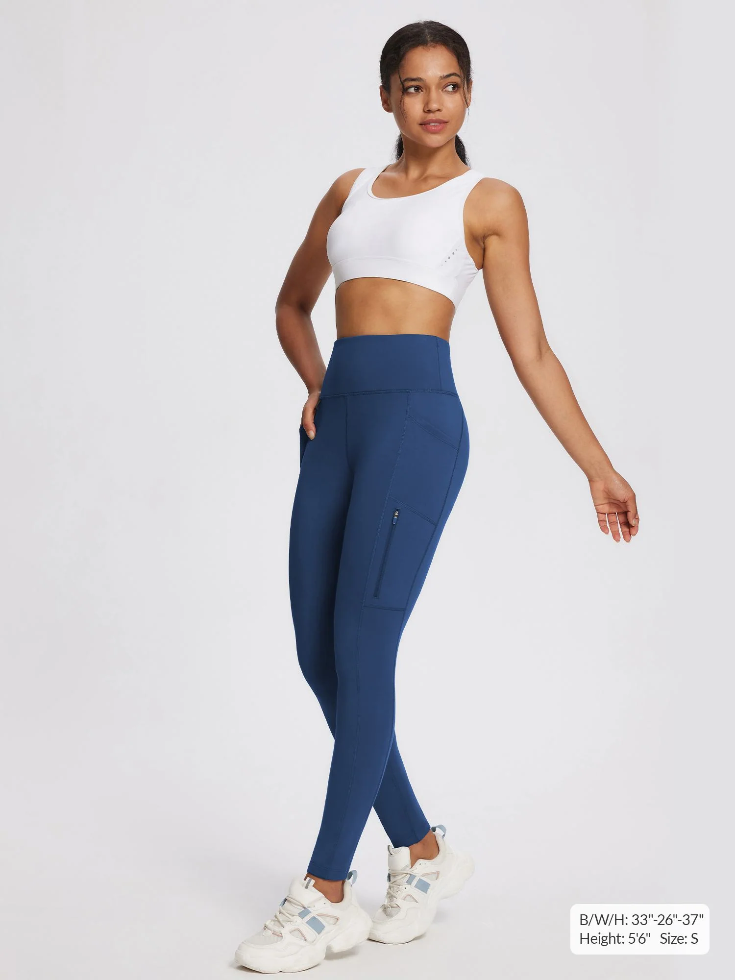 Laureate High-Rise Zipper Pockets Thermal Leggings - Image 49