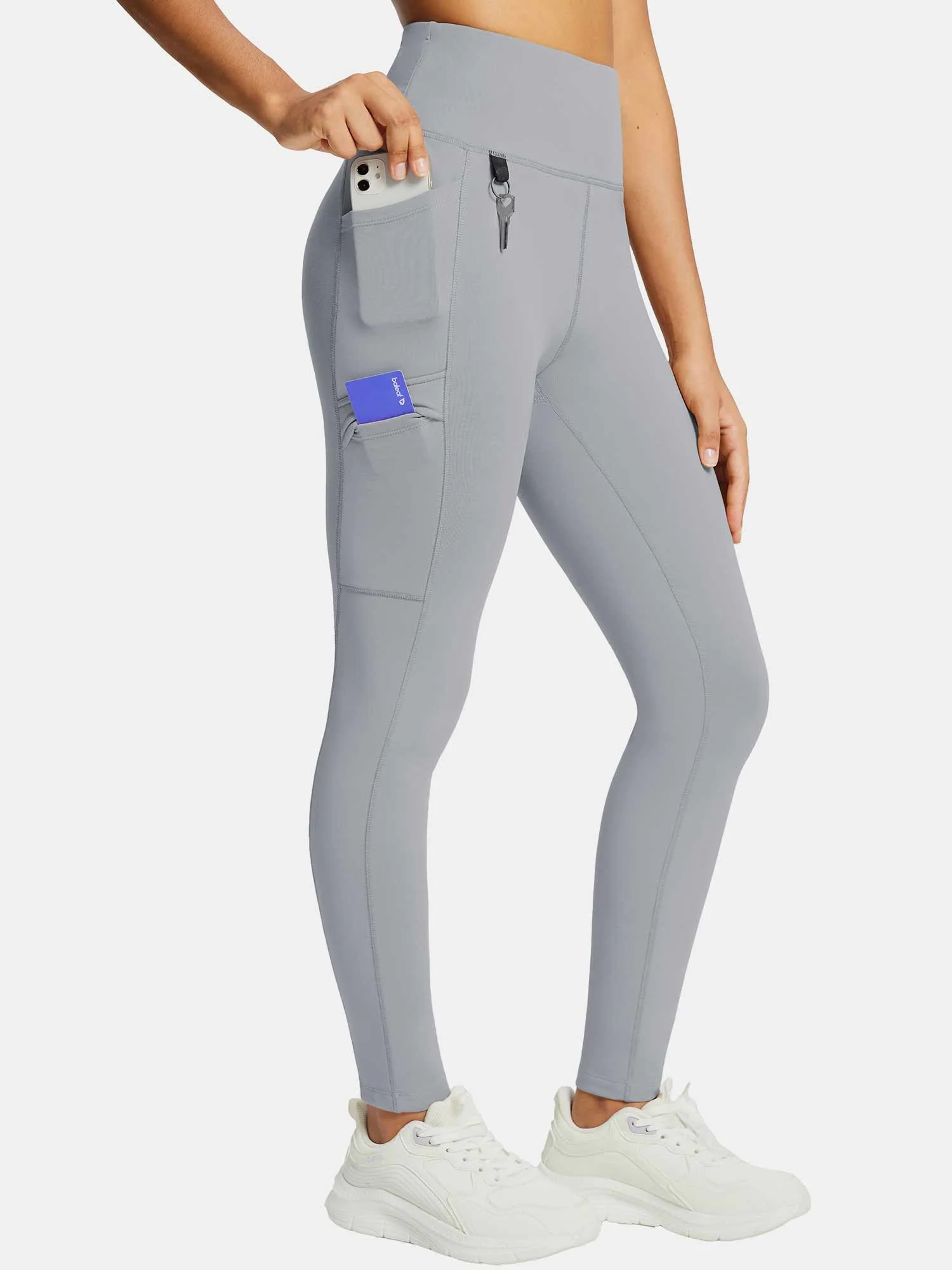 Laureate High-Rise Zipper Pockets Thermal Leggings - Image 59