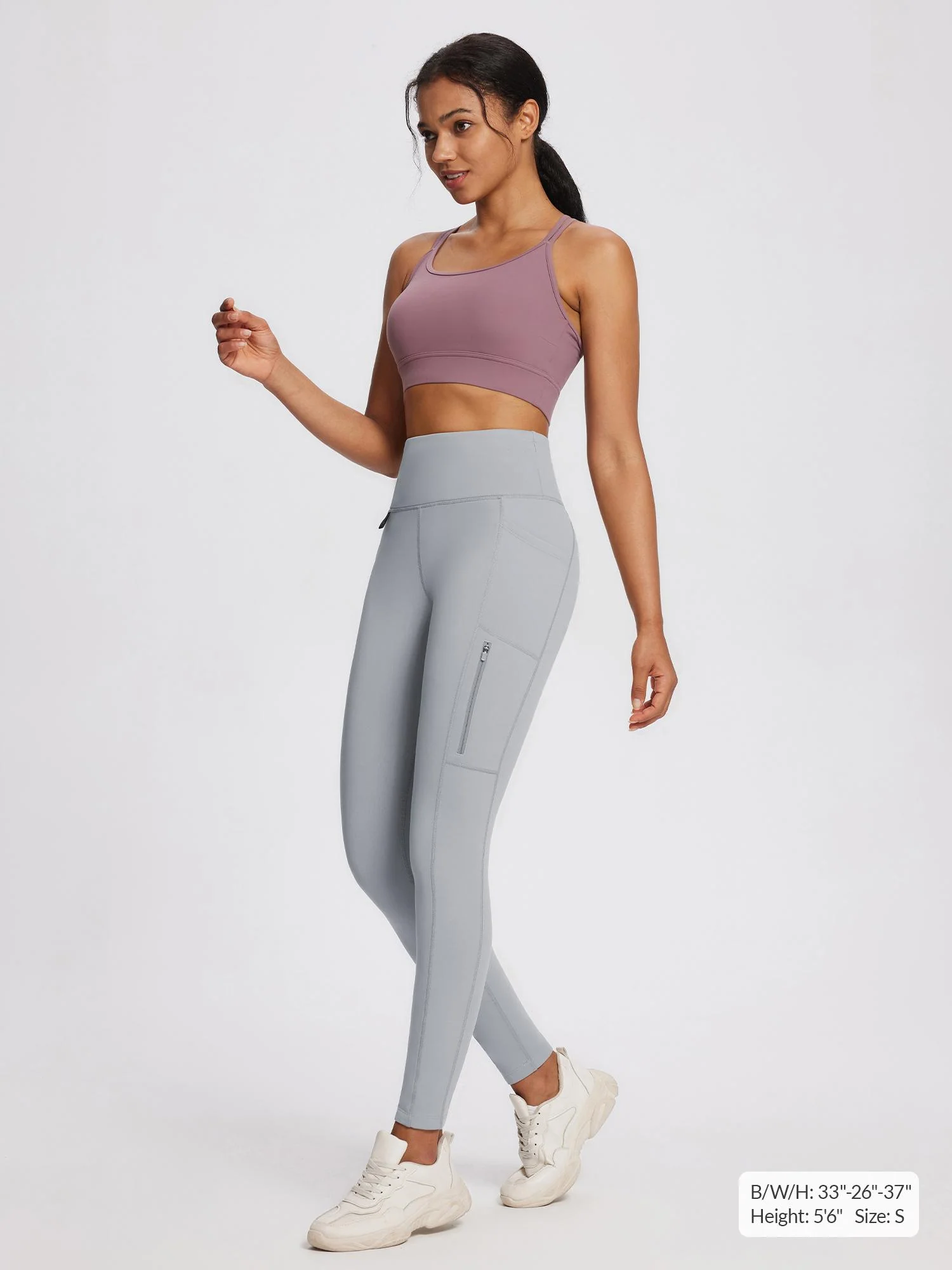 Laureate High-Rise Zipper Pockets Thermal Leggings - Image 60