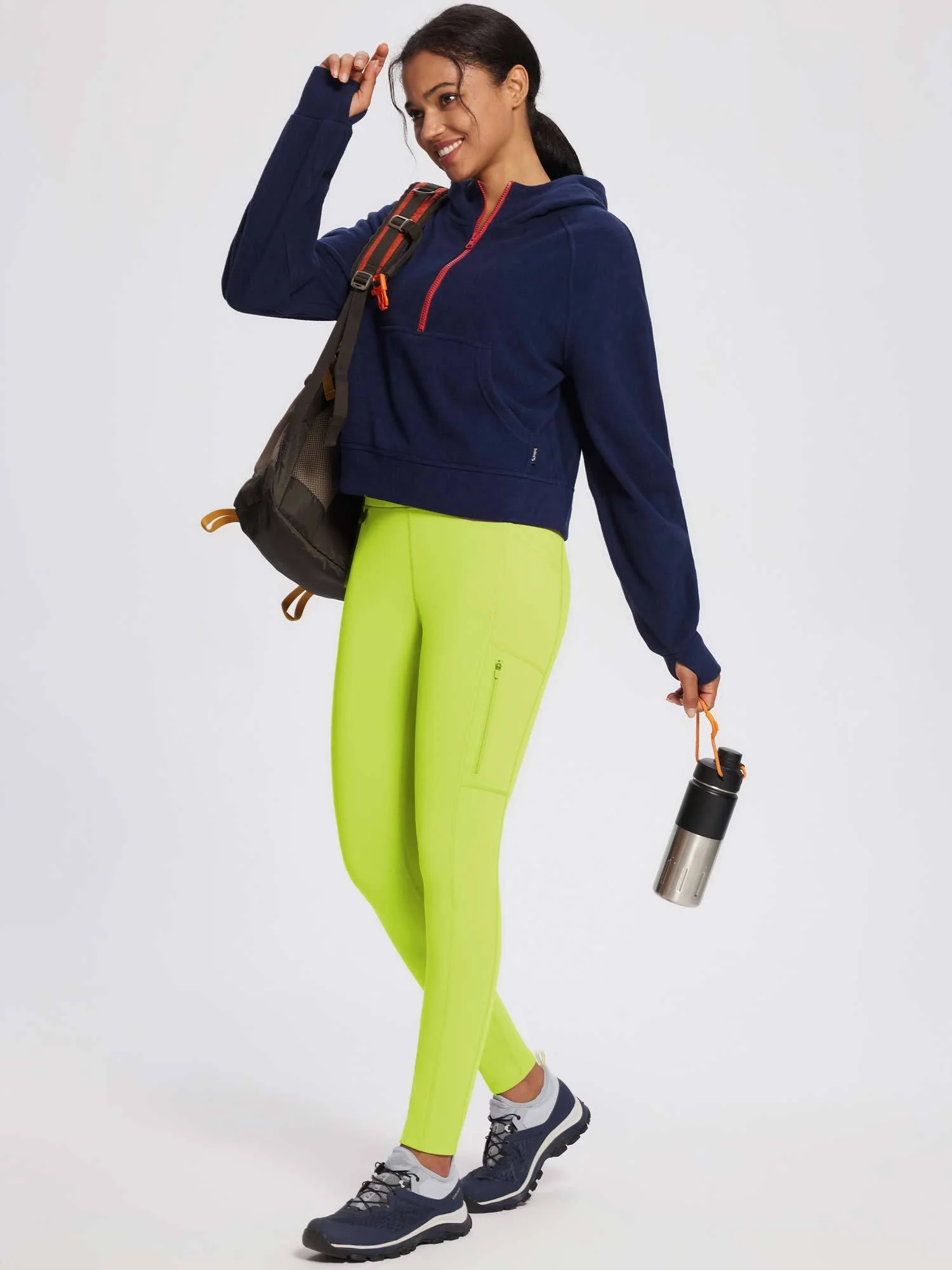 Laureate High-Rise Zipper Pockets Thermal Leggings - Image 7