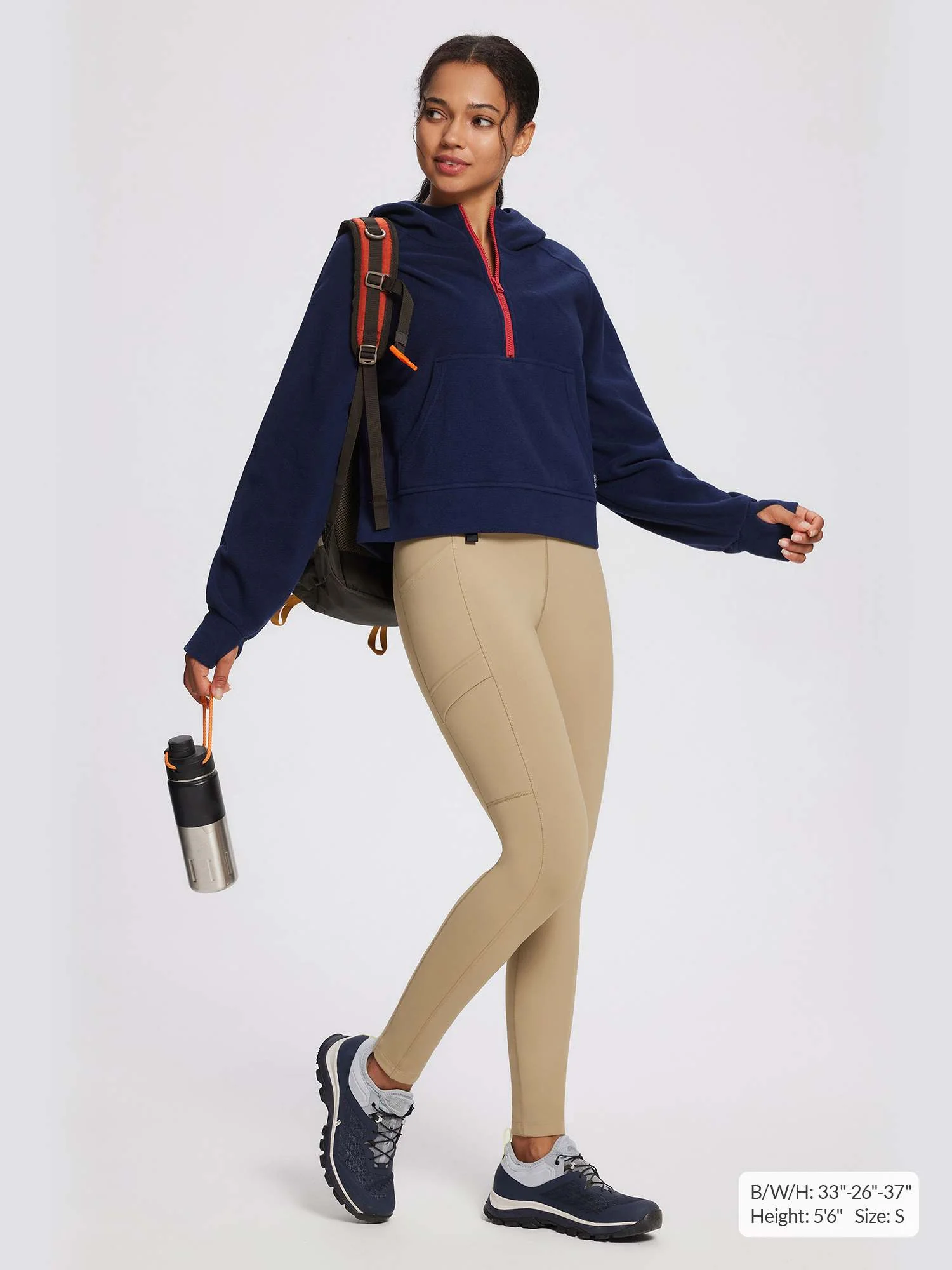 Laureate High-Rise Zipper Pockets Thermal Leggings - Image 9