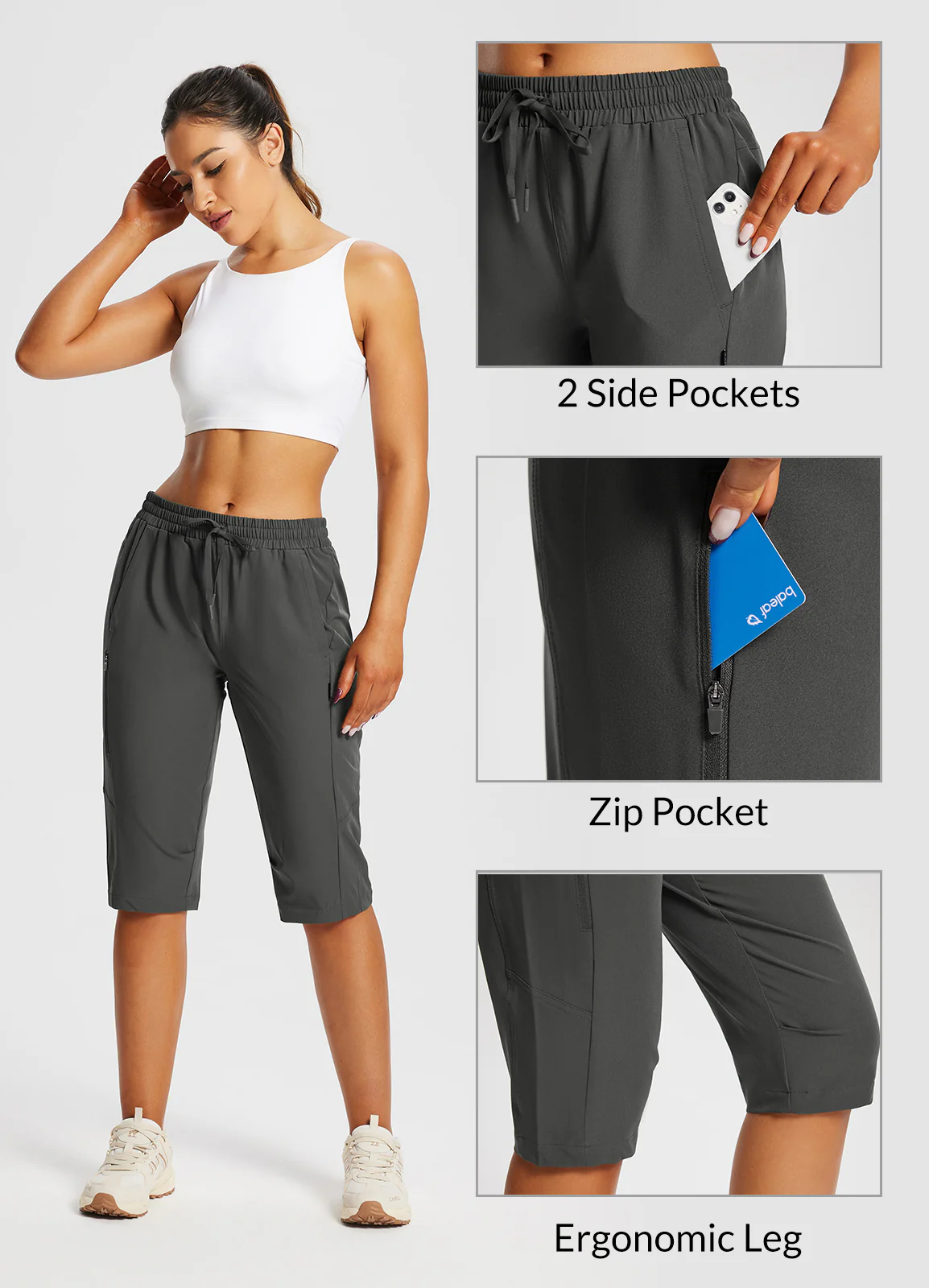 Laureate UPF50+ DWR Pocketed Capris - Image 15