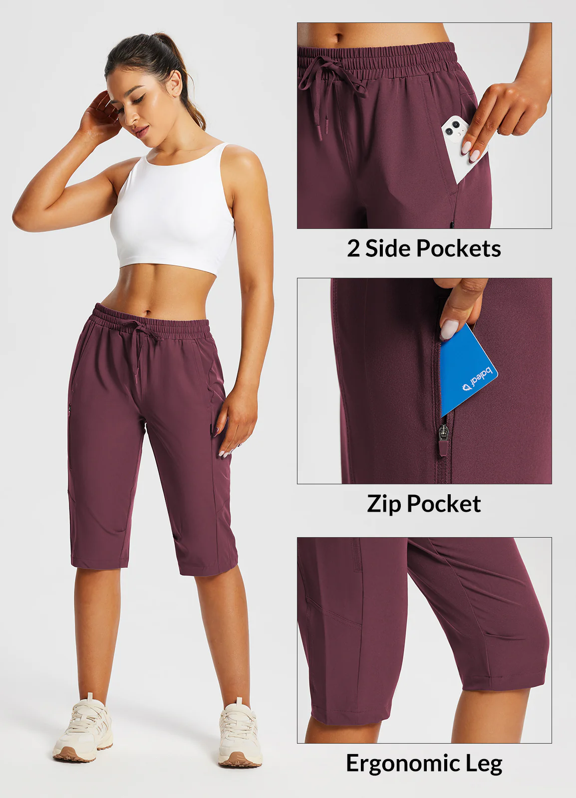 Laureate UPF50+ DWR Pocketed Capris - Image 33