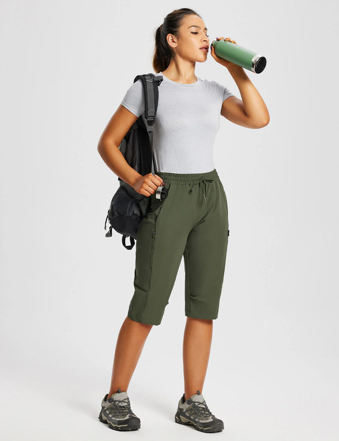 Laureate UPF50+ DWR Pocketed Capris - Image 8