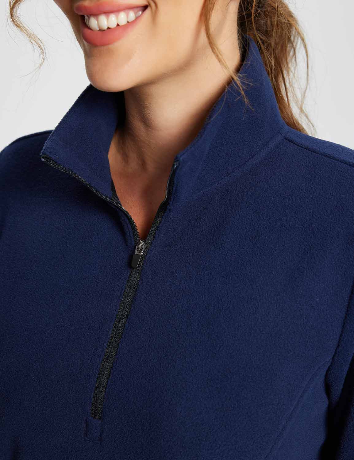 Long-Sleeve Quarter Zip Thermal Tunic Dress - Image 17