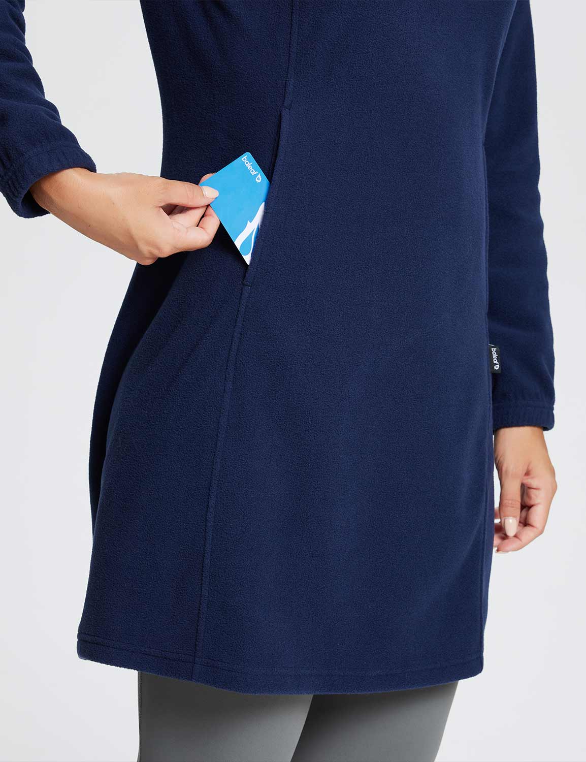 Long-Sleeve Quarter Zip Thermal Tunic Dress - Image 18