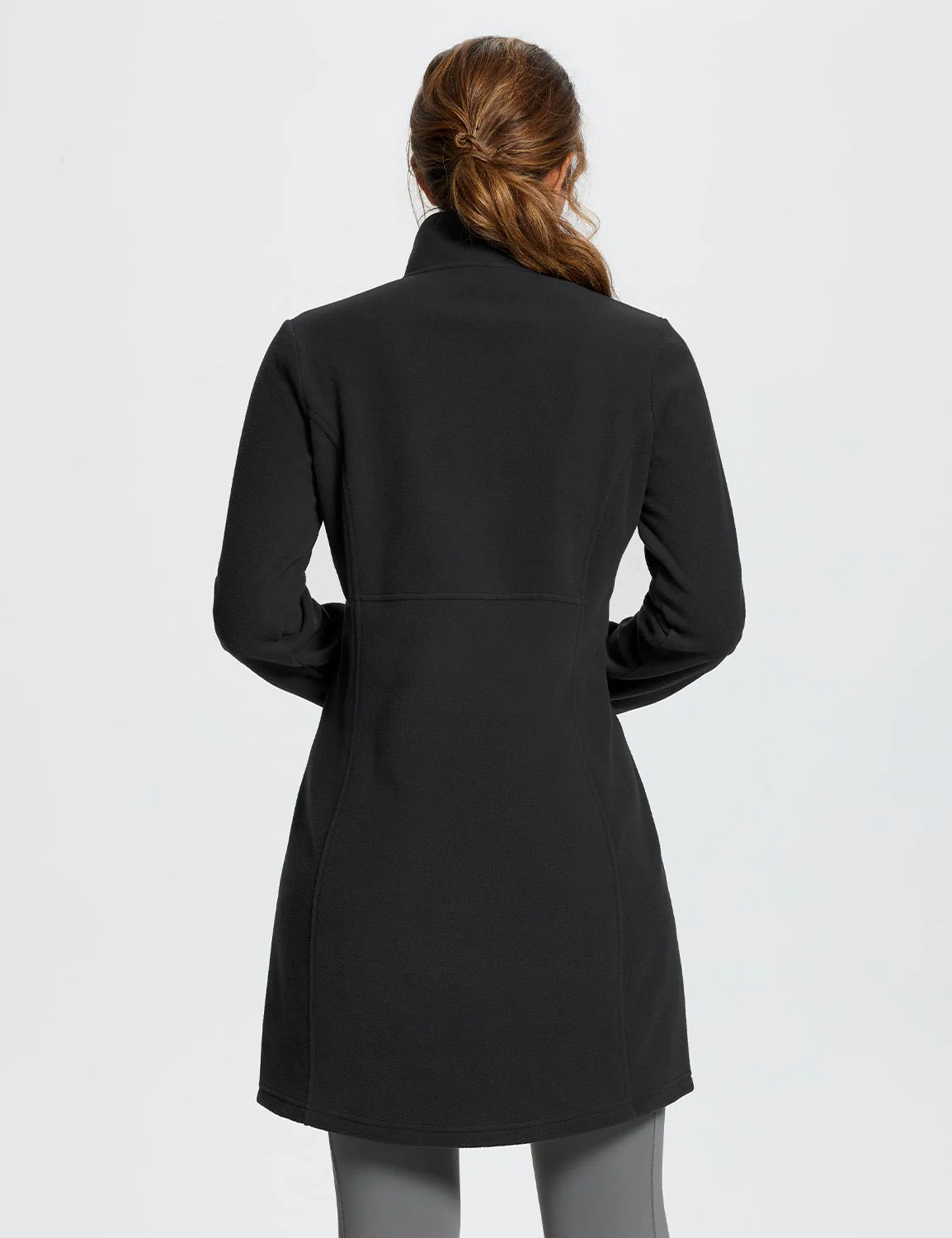 Long-Sleeve Quarter Zip Thermal Tunic Dress - Image 22