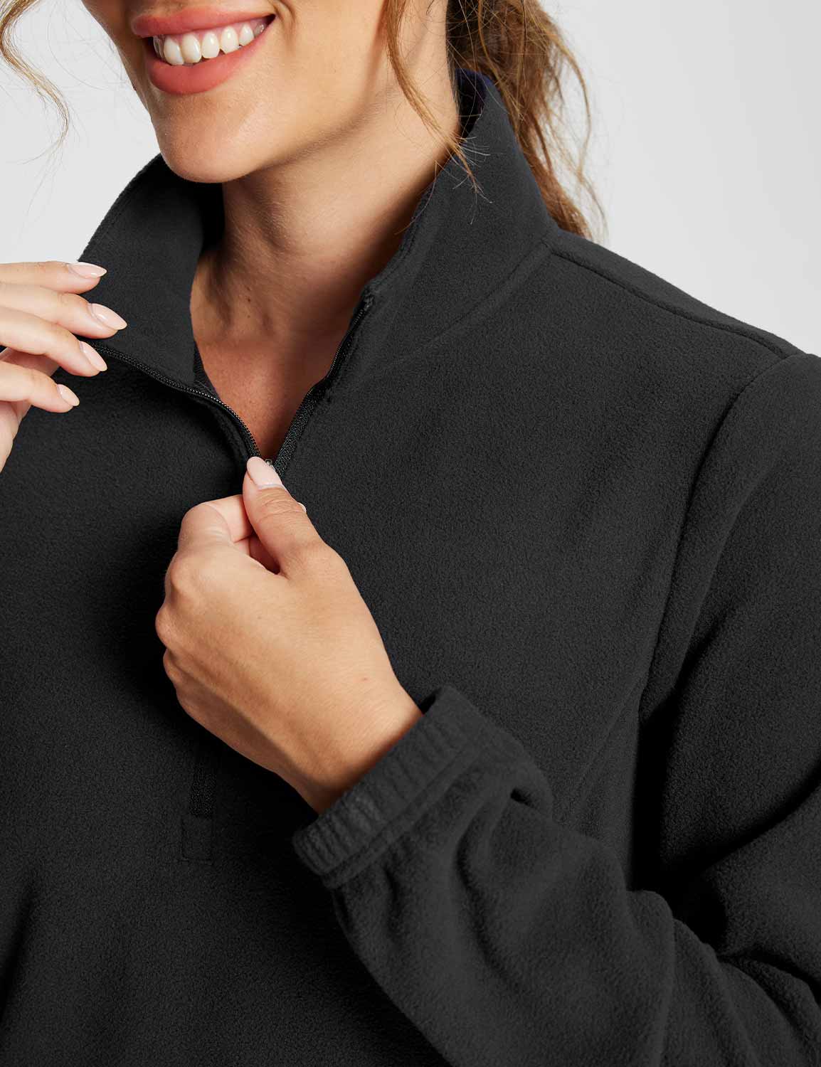 Long-Sleeve Quarter Zip Thermal Tunic Dress - Image 23