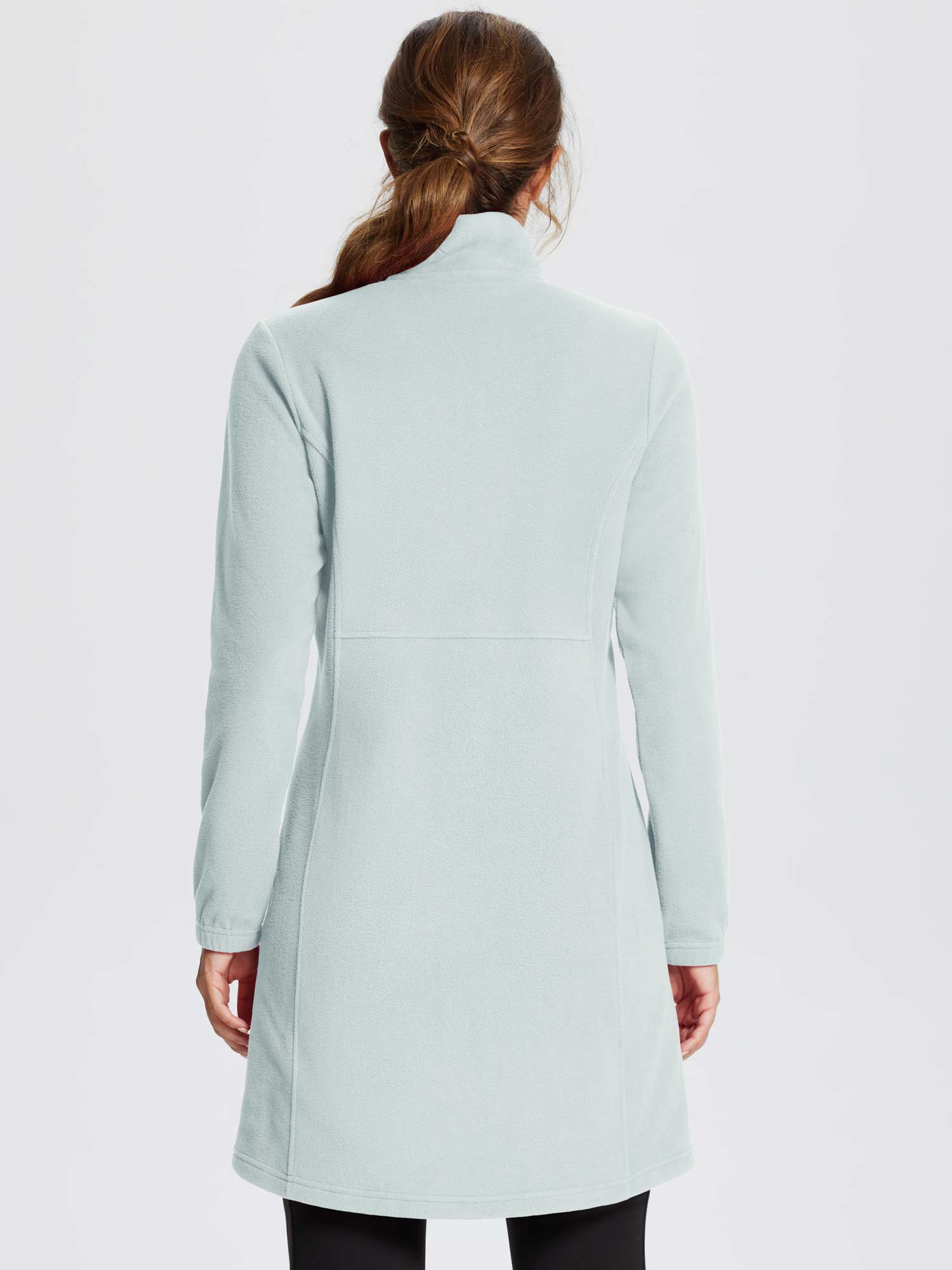 Long-Sleeve Quarter Zip Thermal Tunic Dress - Image 30