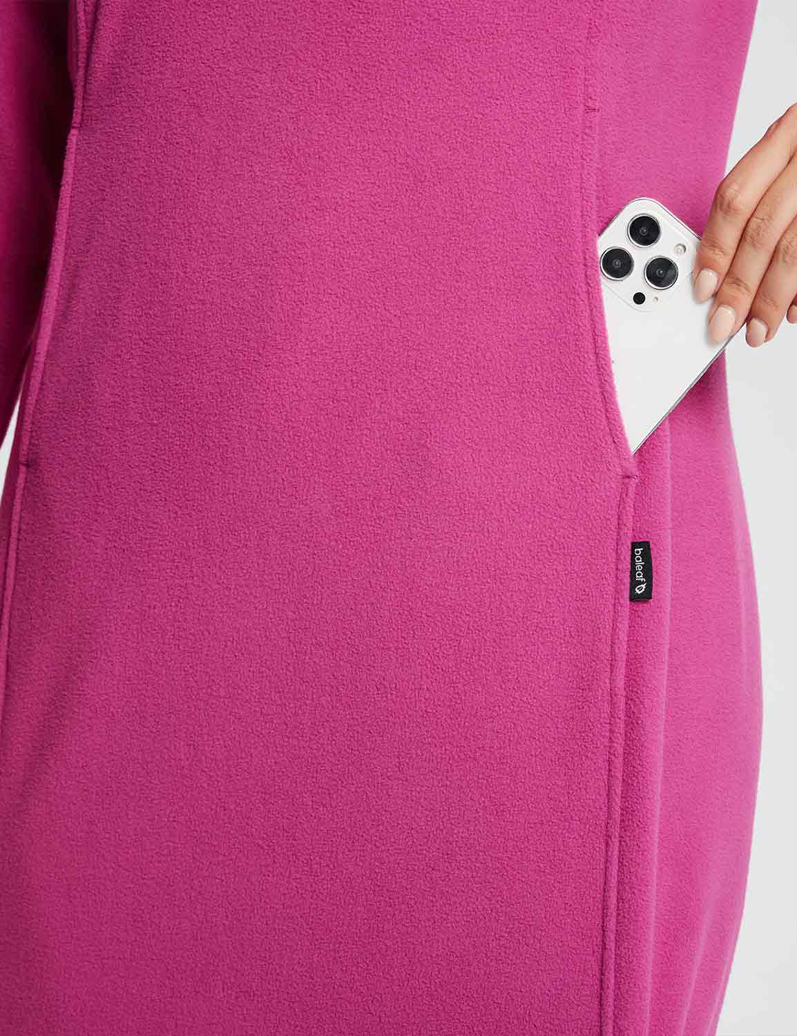 Long-Sleeve Quarter Zip Thermal Tunic Dress - Image 4