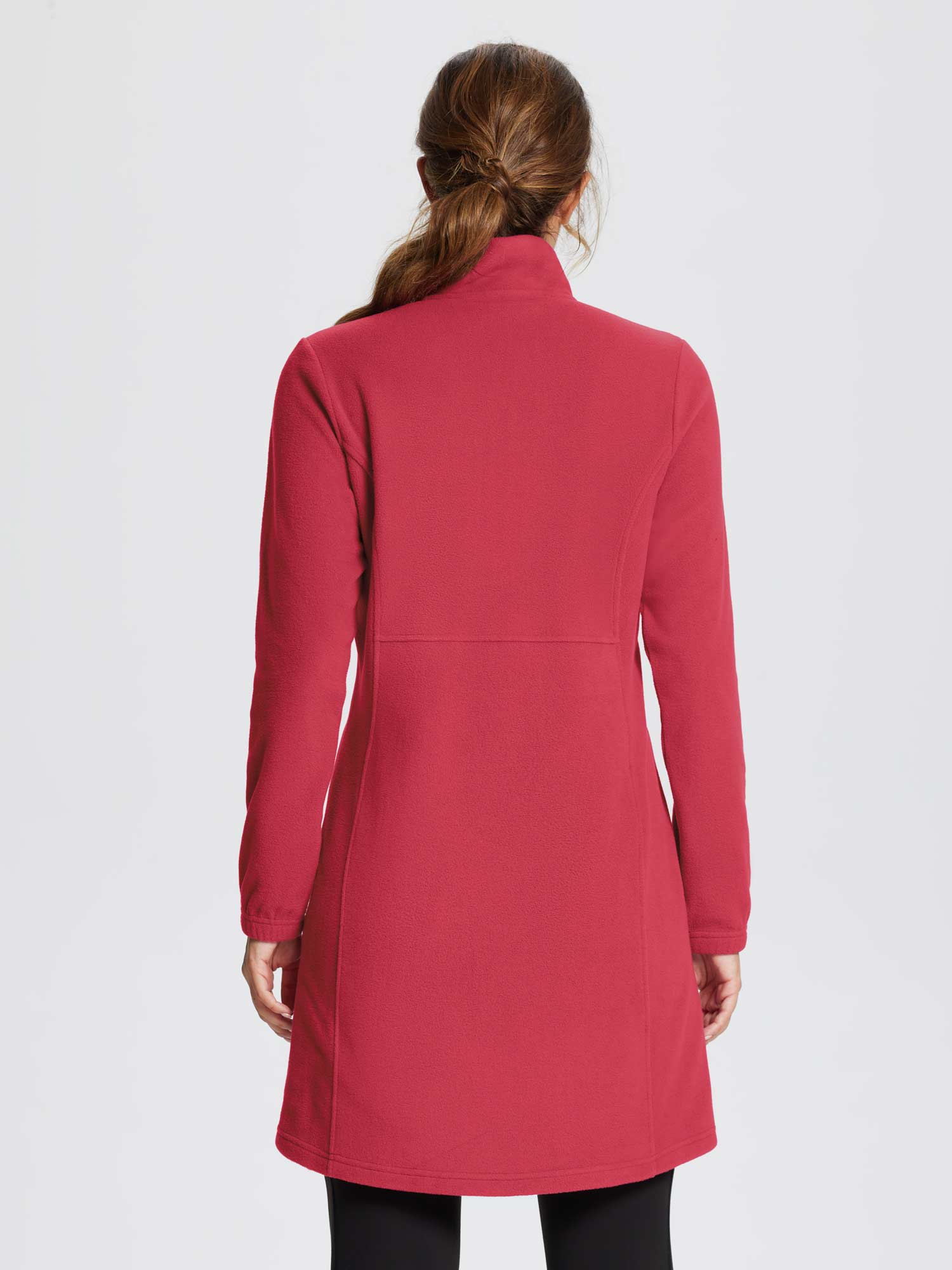 Long-Sleeve Quarter Zip Thermal Tunic Dress - Image 9