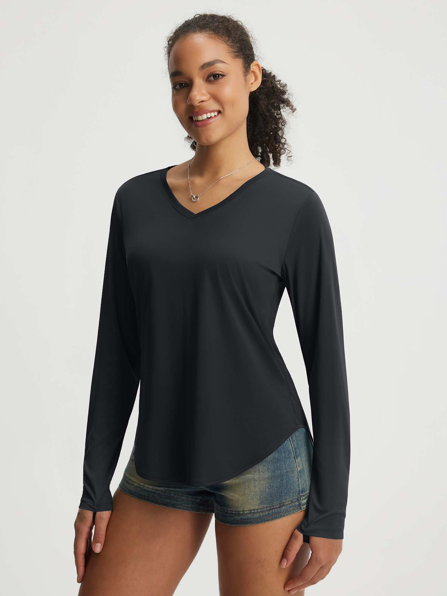 Baleaf UPF 50+ V Neck Long-Sleeve Shirt - Image 19