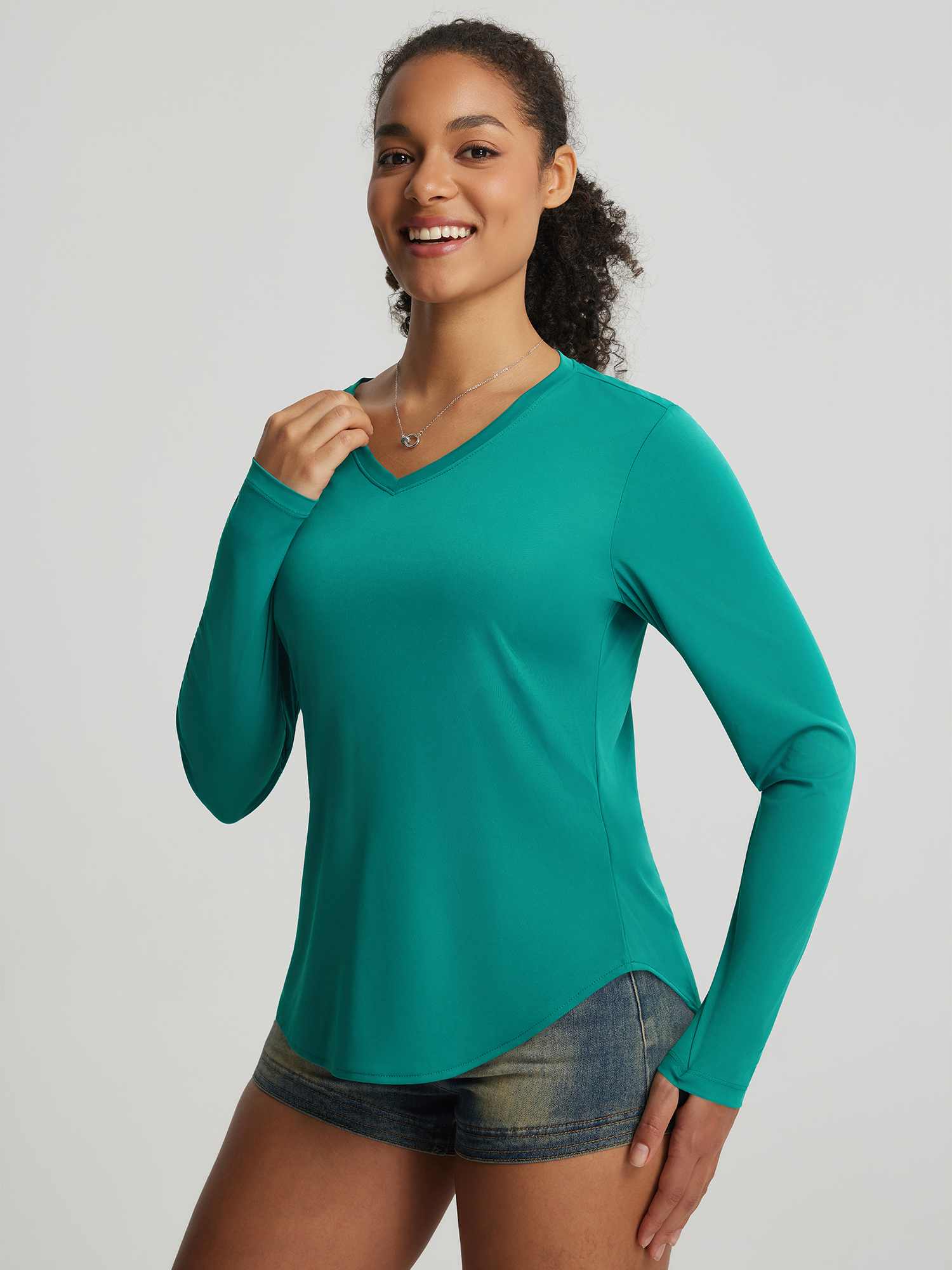 Baleaf UPF 50+ V Neck Long-Sleeve Shirt - Image 33