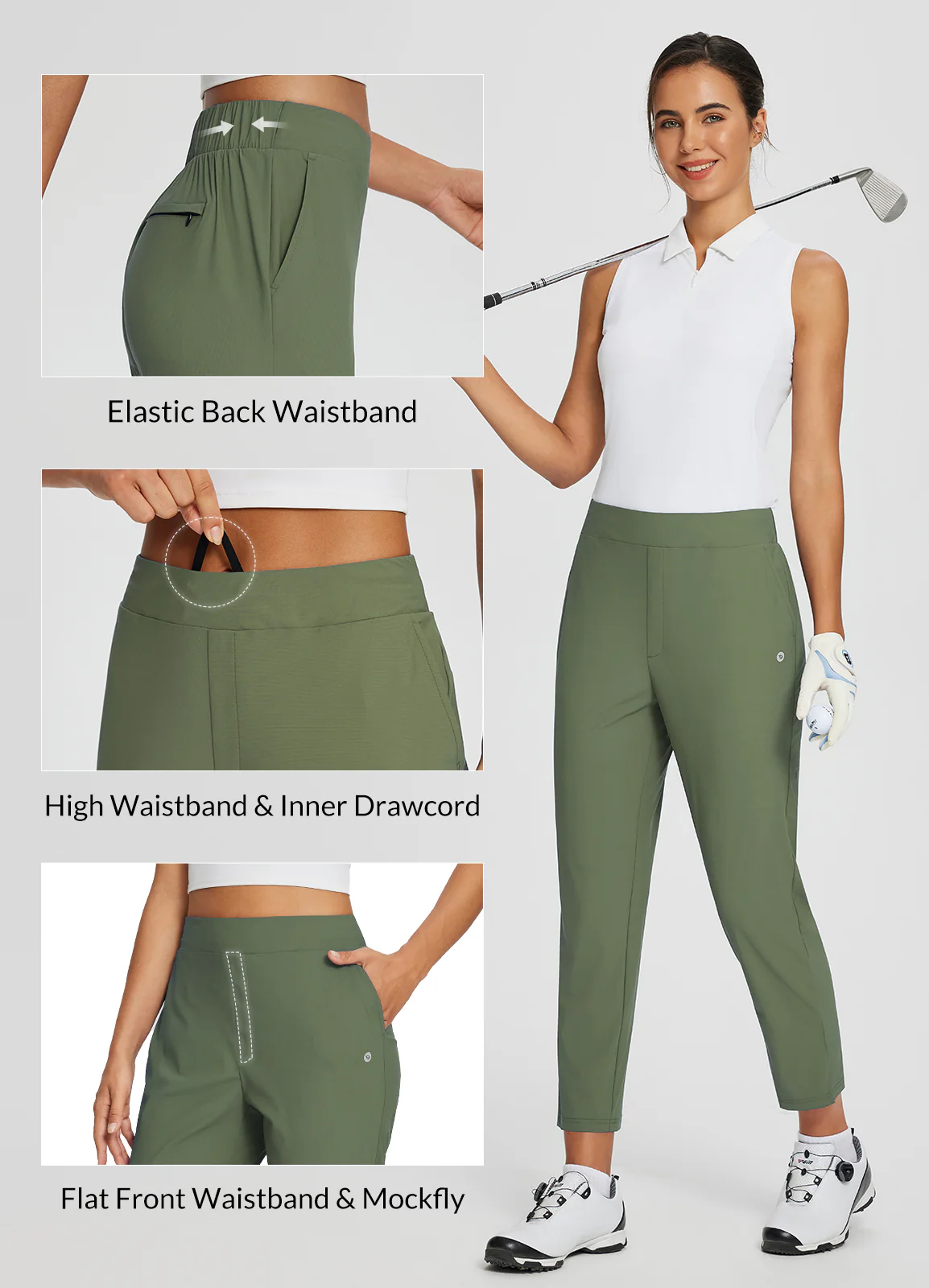 Baleaf UPF 50+ High-Rise 4 Pocket Pant 26" - Image 37