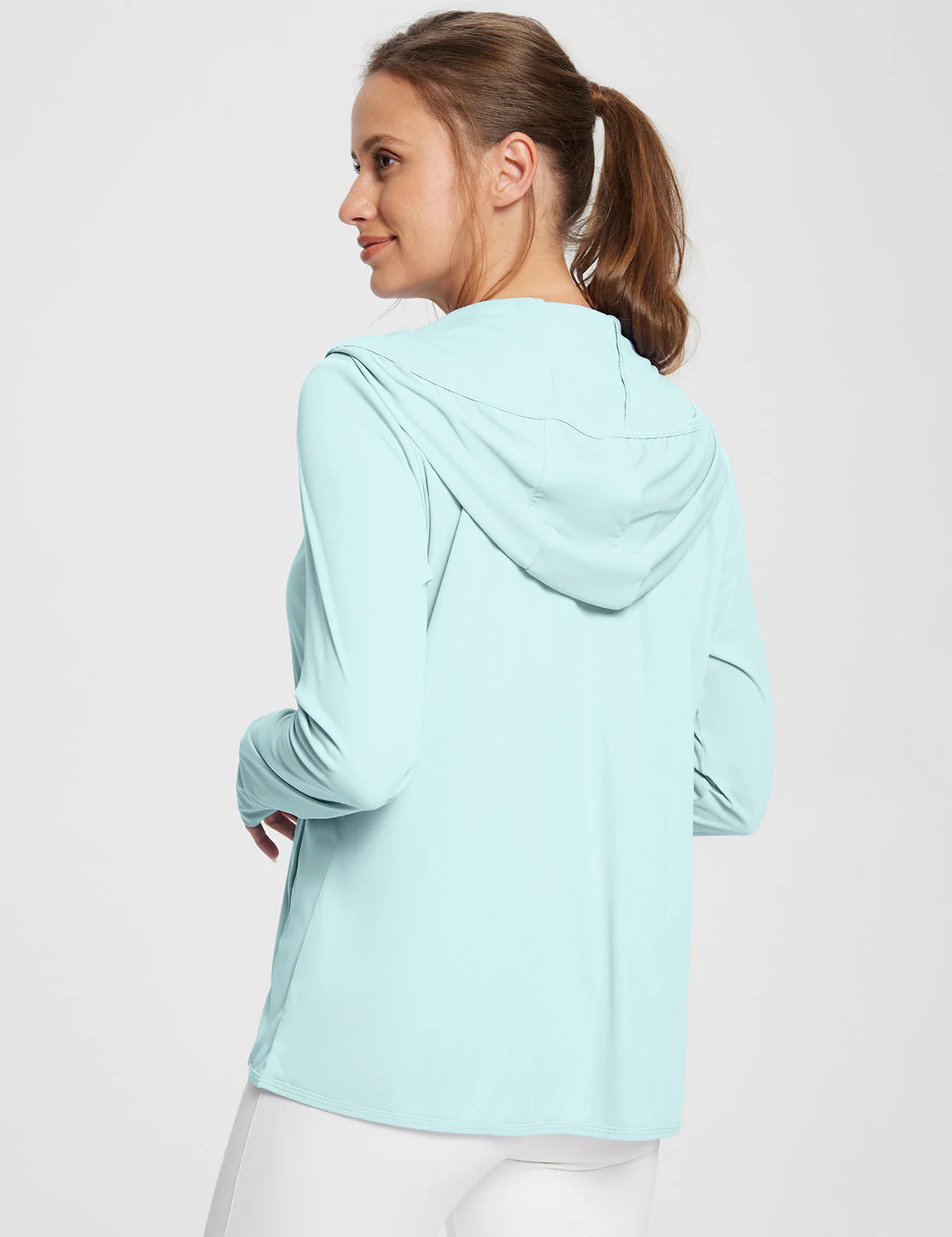 Women's UPF 50+ Lightweight Hooded Zip-Up Jacket - Image 16