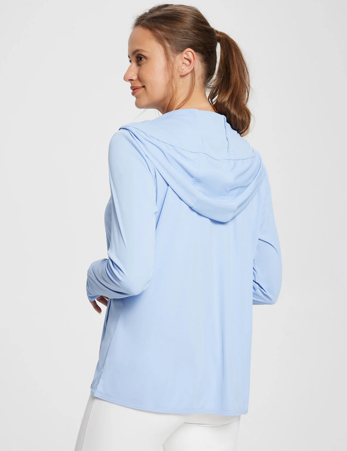 Women's UPF 50+ Lightweight Hooded Zip-Up Jacket - Image 6