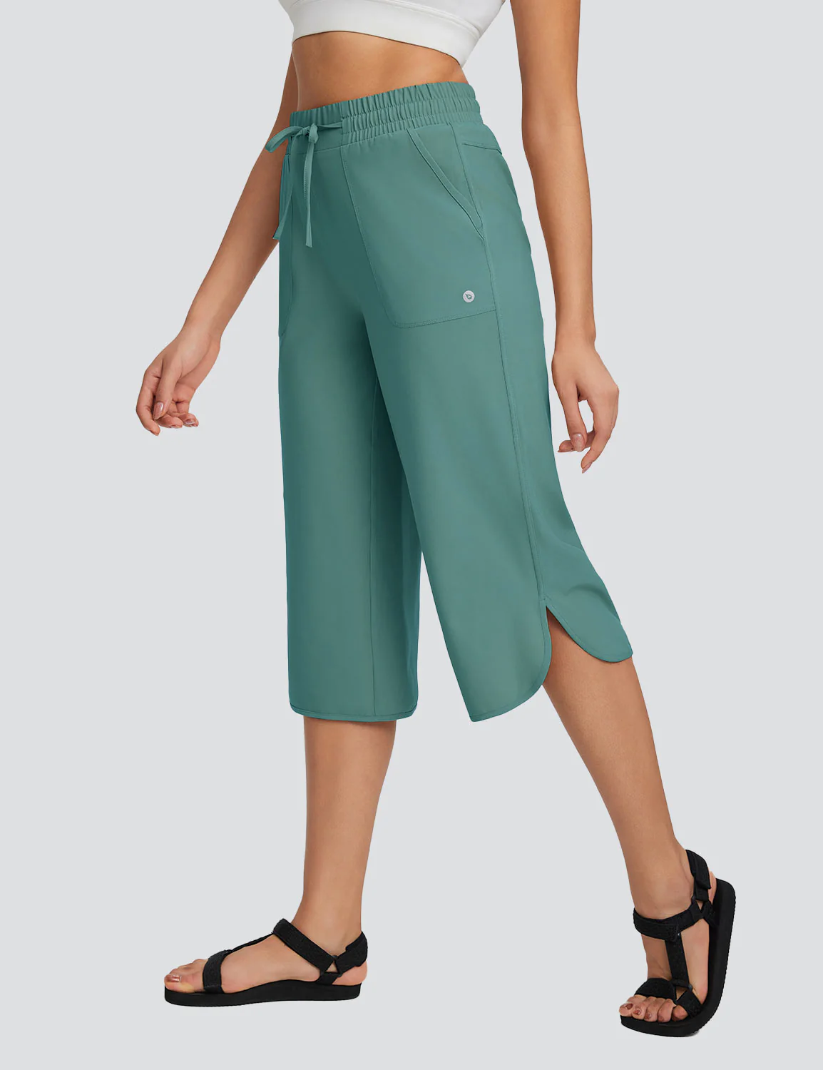 Laureate Trail UPF 50+ Wide Leg Capris - Image 9