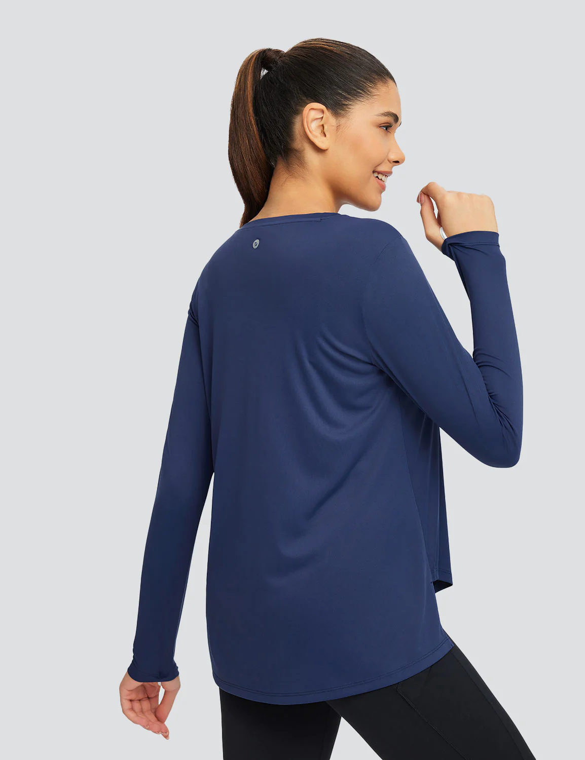 A Loose Crew Neck Long Sleeve T Shirt - Image 4