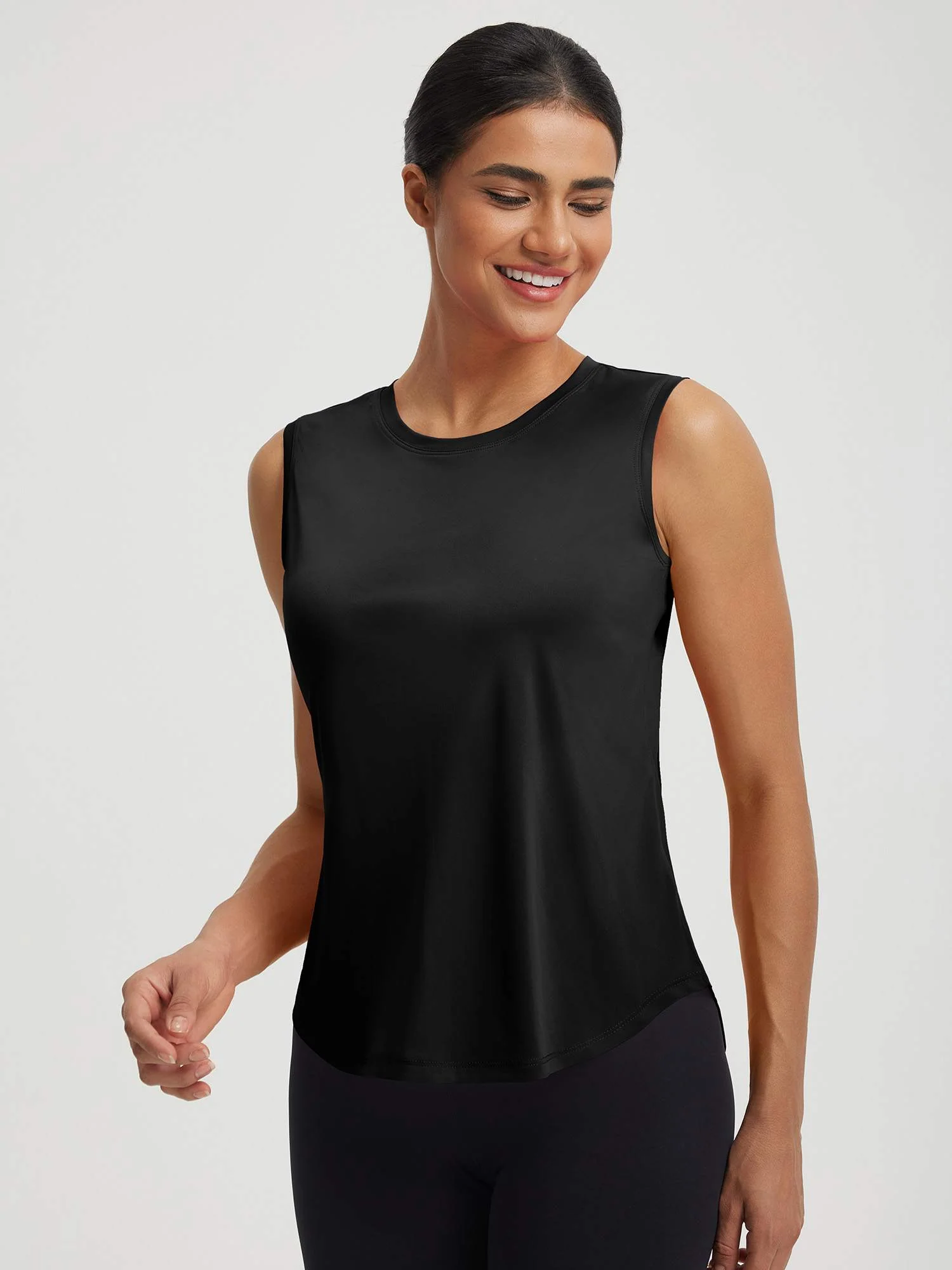 UPF50+ High Neck Workout Tank Top - Image 15