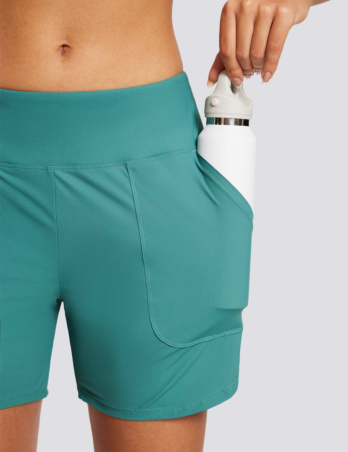 Flyleaf Women's 5" UPF 50+ High-Rise Swim Shorts - Image 11