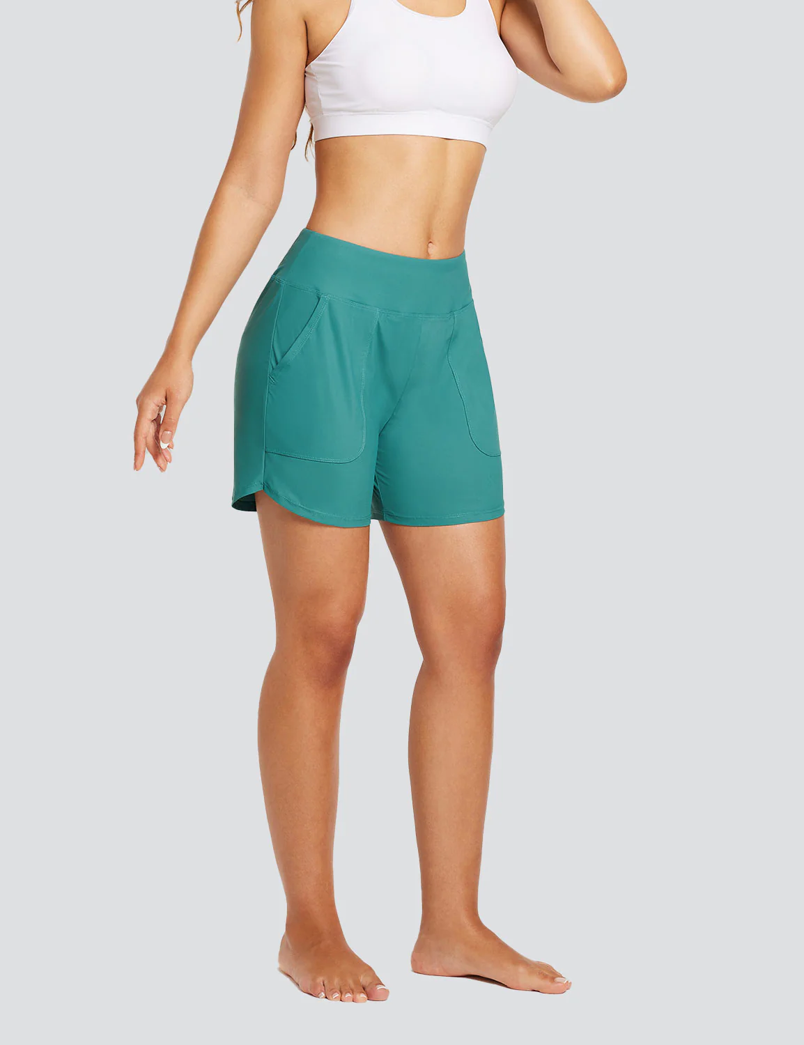 Flyleaf Women's 5" UPF 50+ High-Rise Swim Shorts - Image 9
