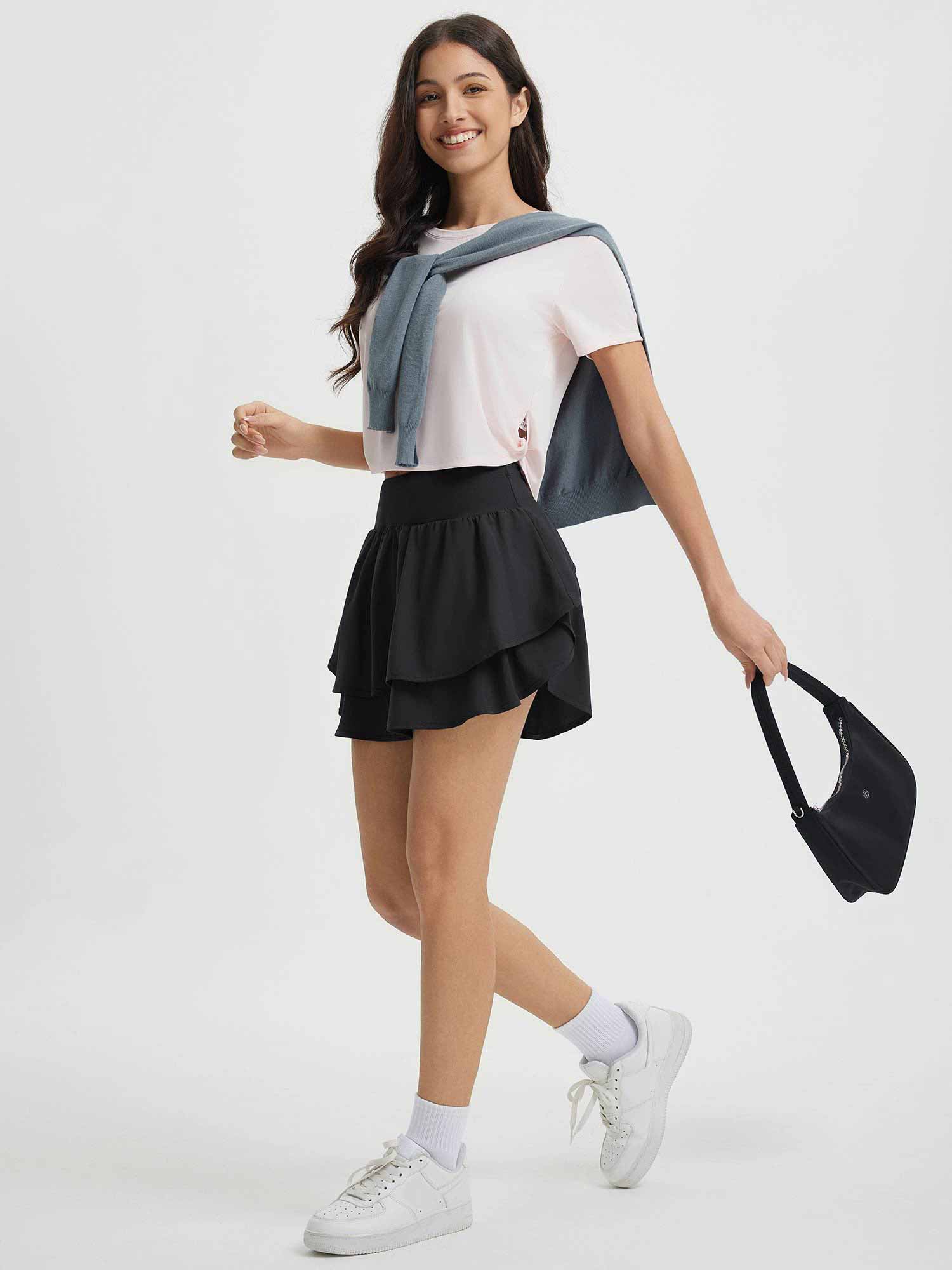 Breezy Days Double Ruffle Skort - Image 13