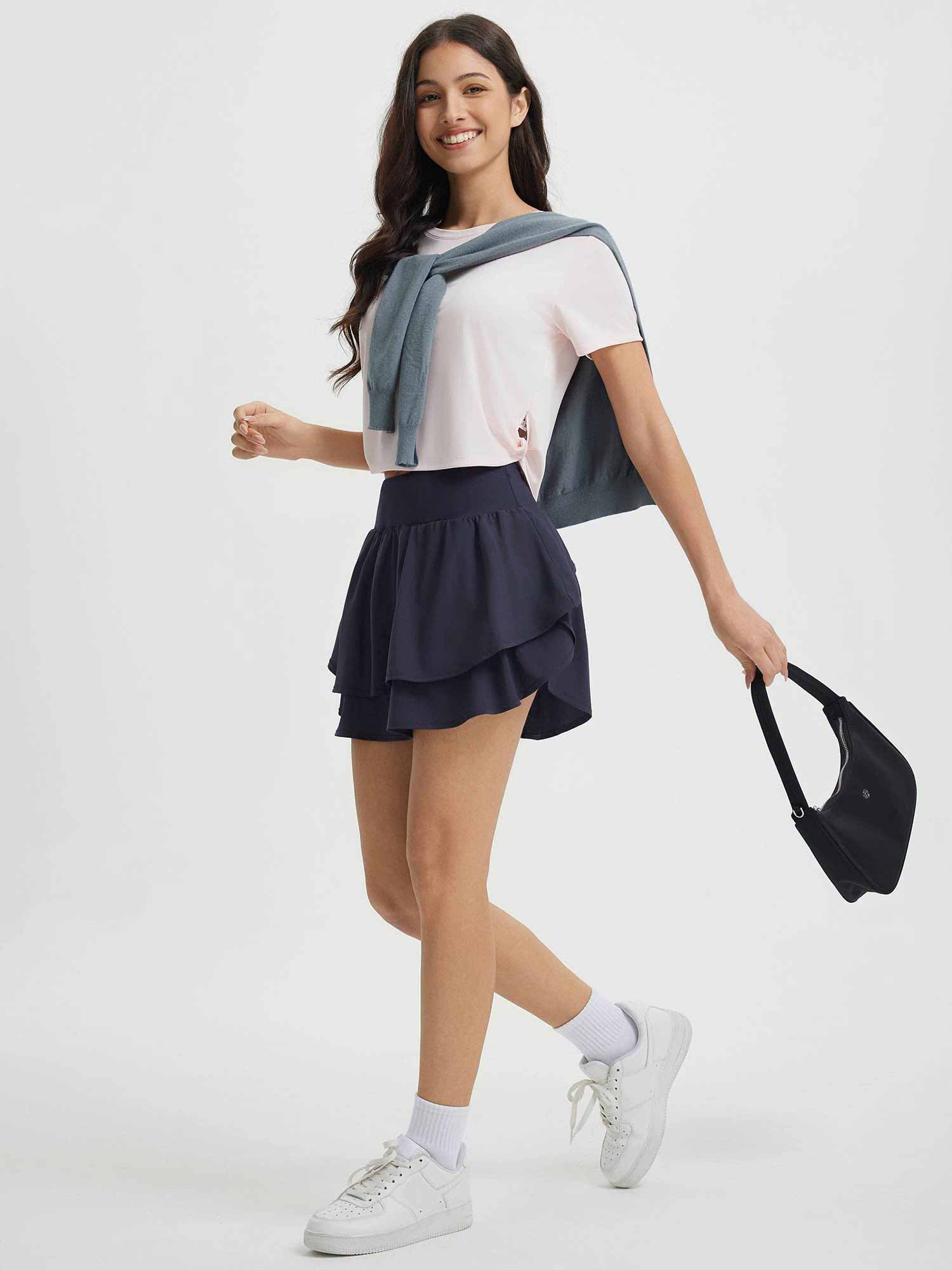 Breezy Days Double Ruffle Skort - Image 26