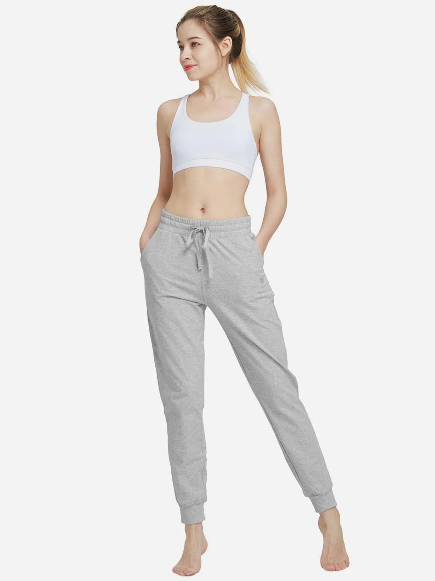 Women's Cotton Tapered Sweatpants - Image 12