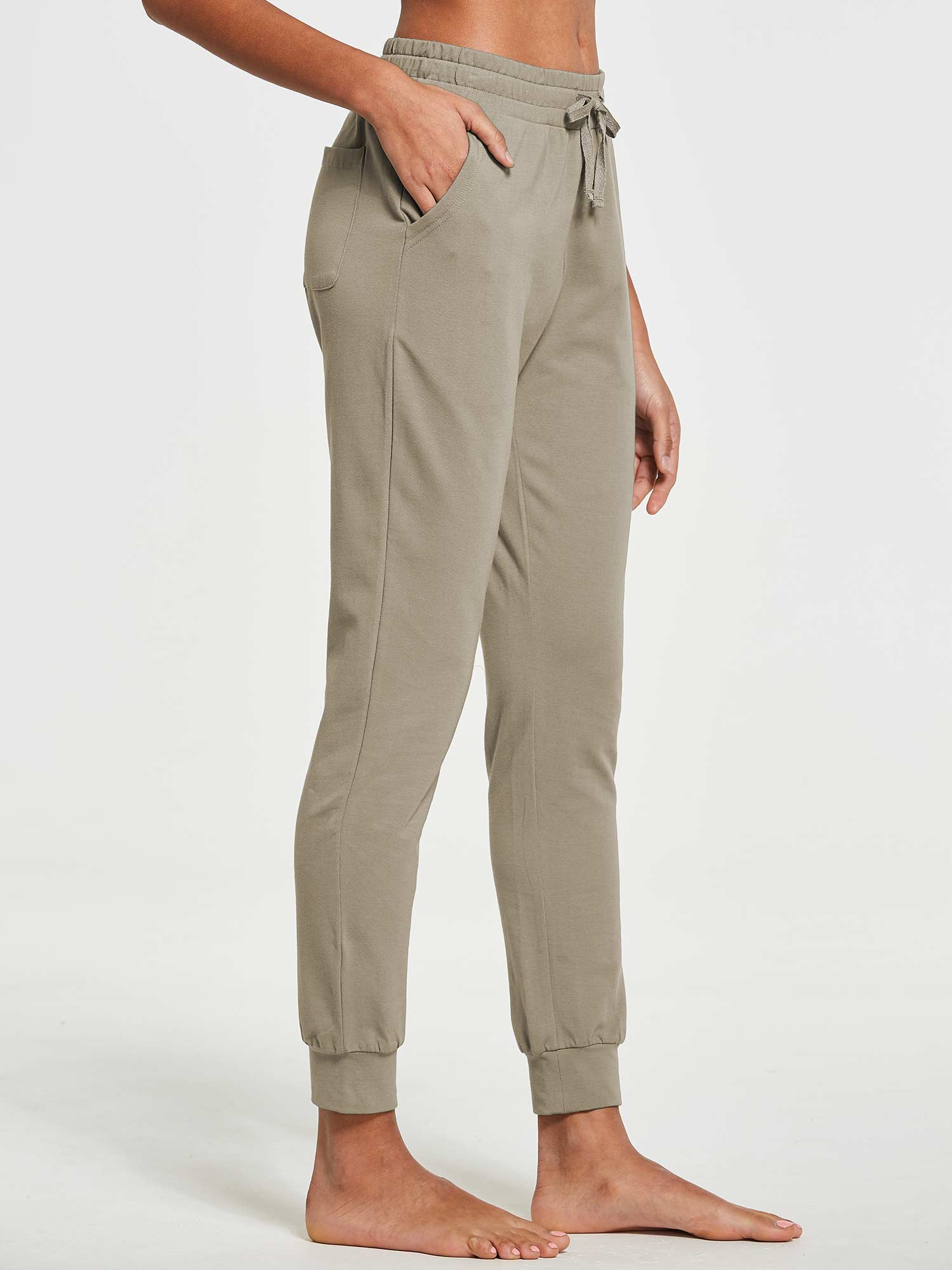 Women's Cotton Tapered Sweatpants - Image 37