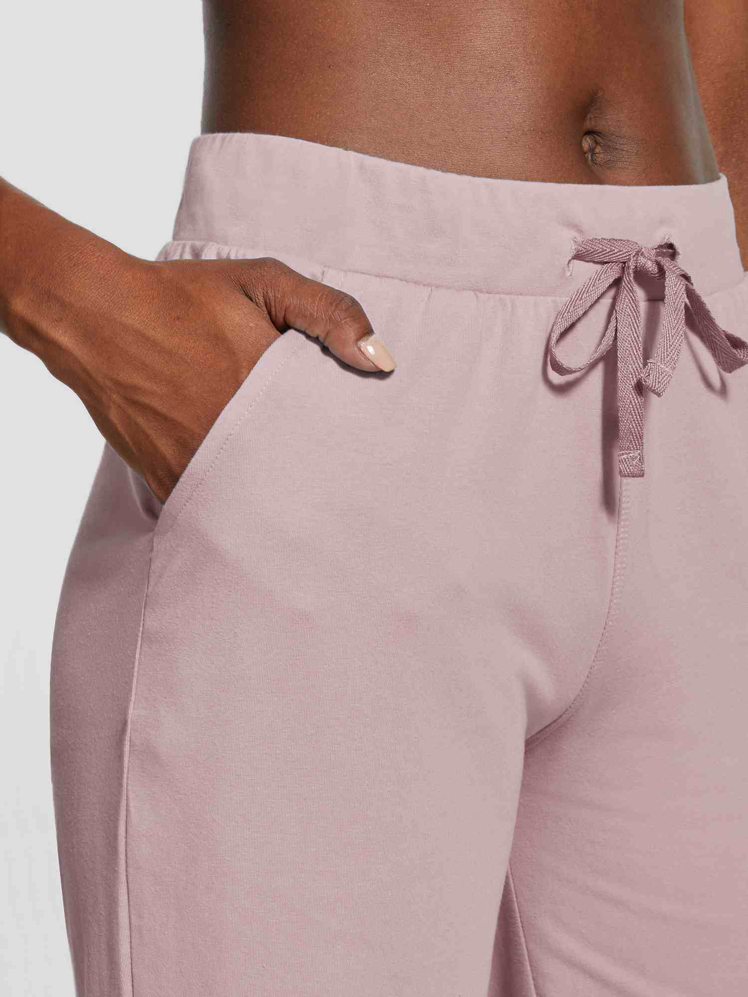 Women's Lightweight Wide-Leg Cotton Capri Pants - Image 21
