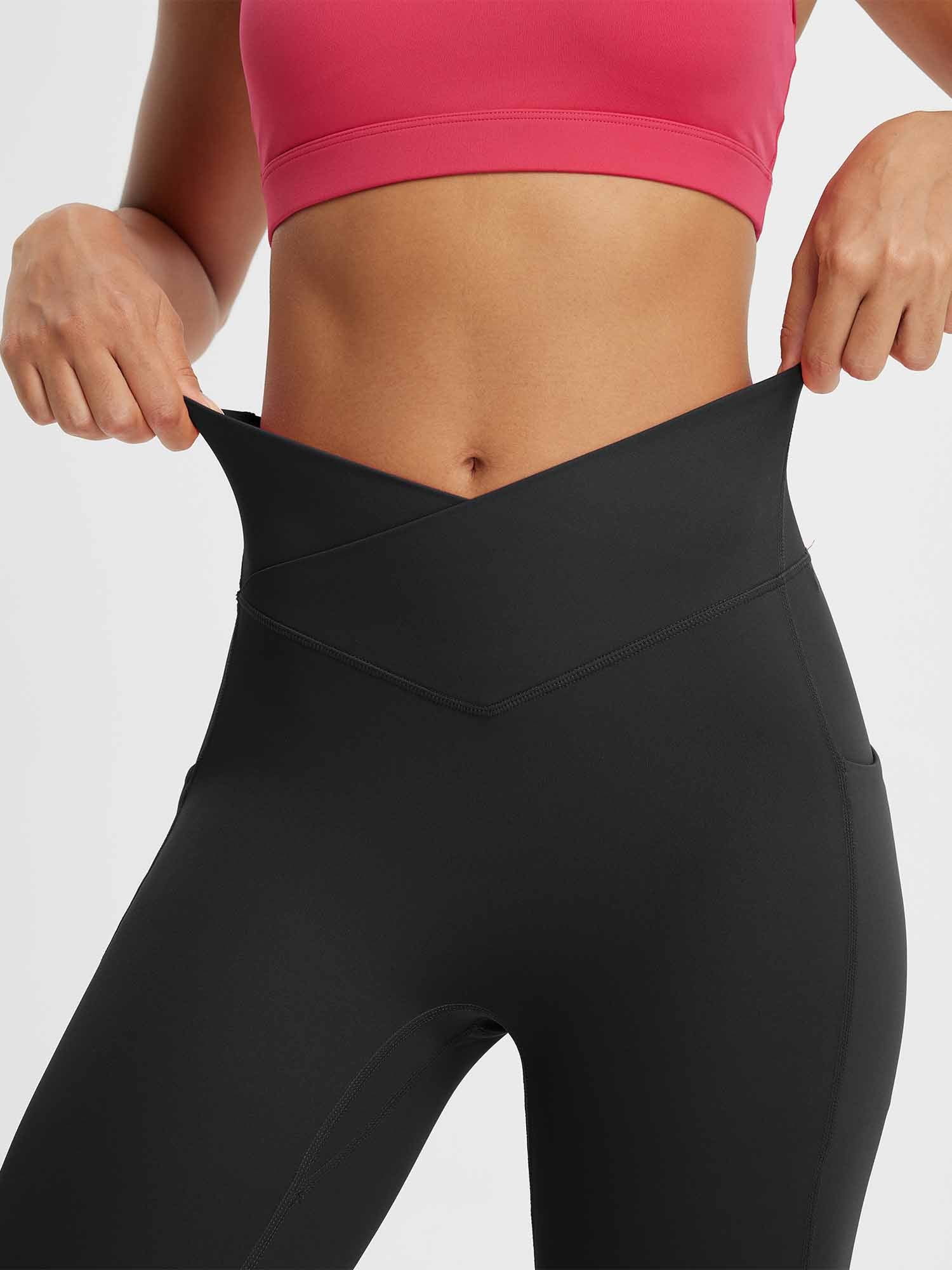 Women's 14" High-Waisted Crossover Capris - Image 2