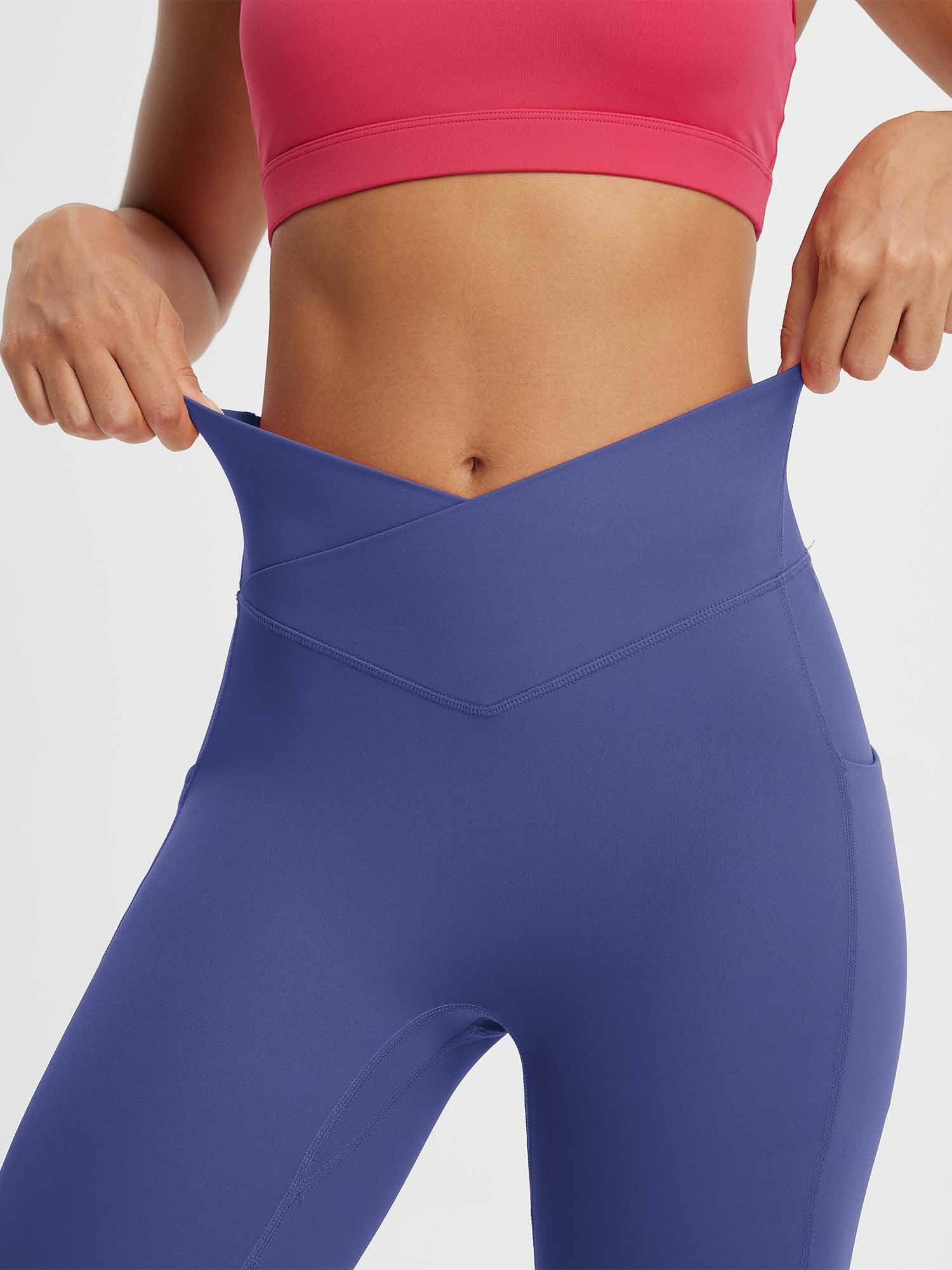 Women's 14" High-Waisted Crossover Capris - Image 8