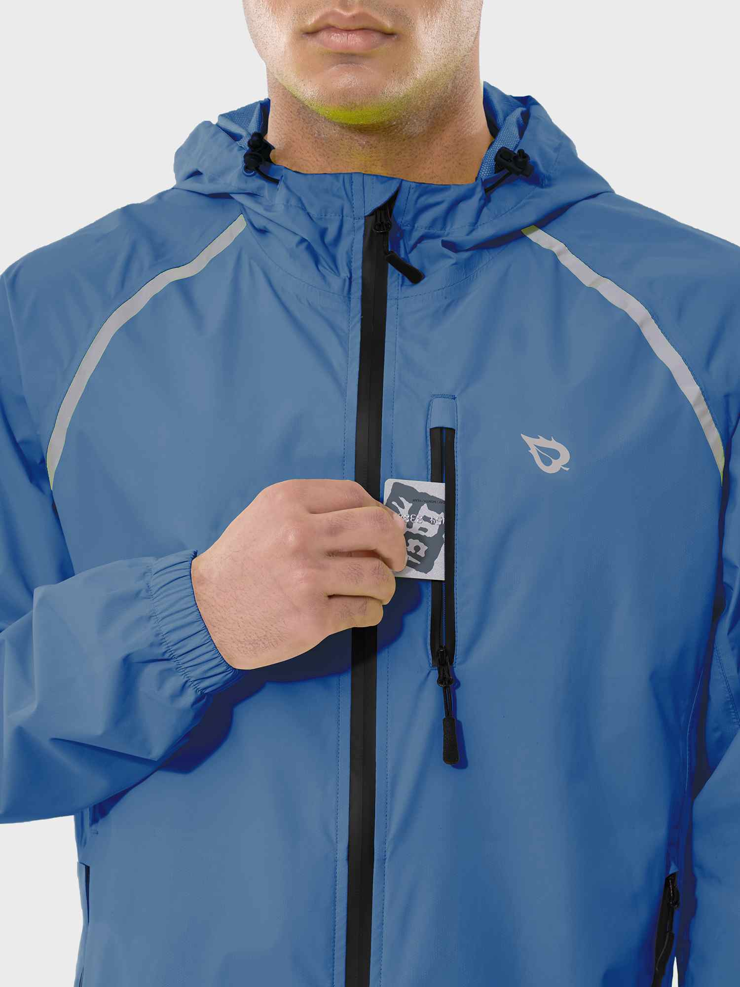 Men's UPF 50+ Waterproof Cycling Rain Jacket - Image 11