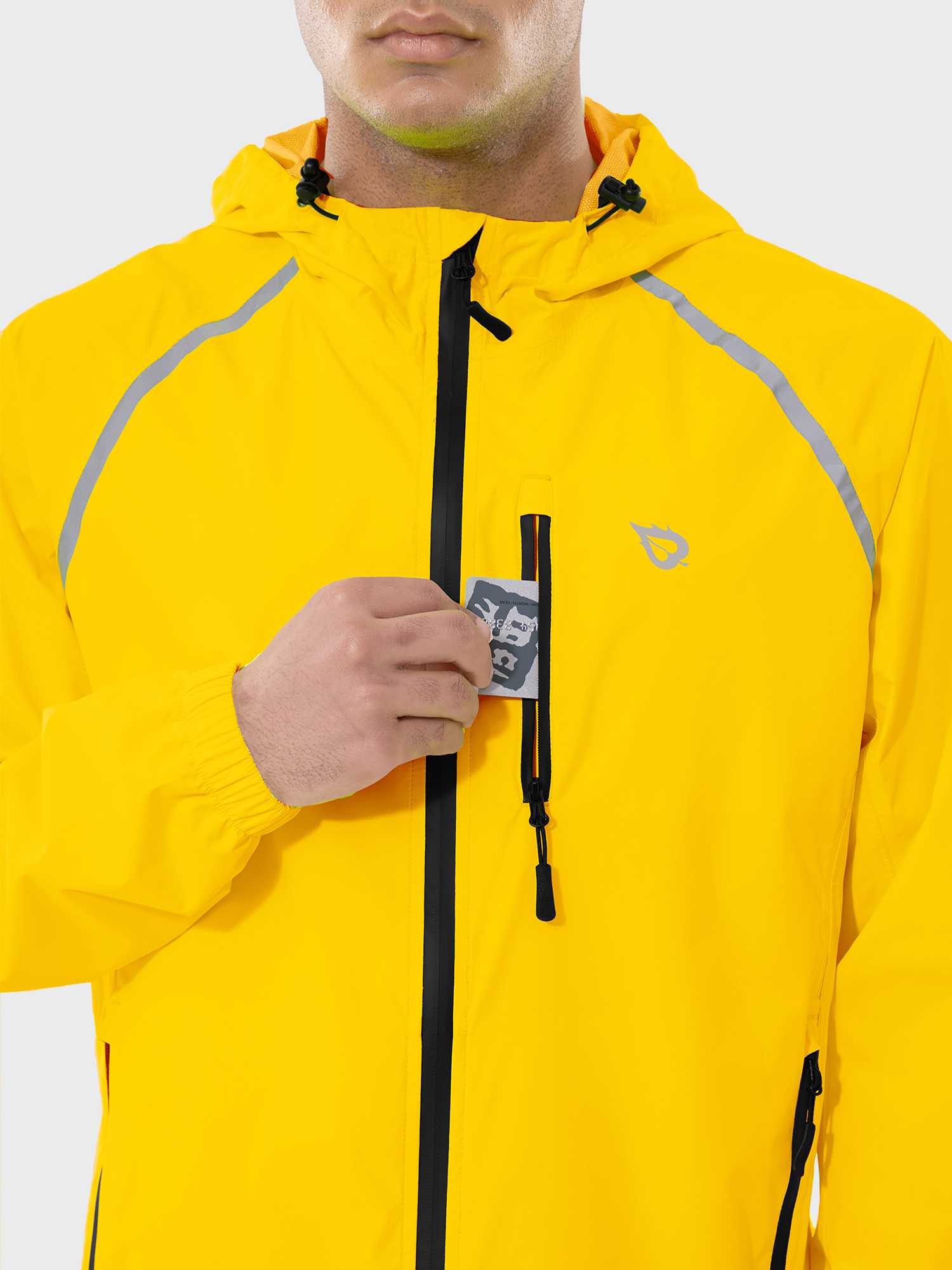 Men's UPF 50+ Waterproof Cycling Rain Jacket - Image 15