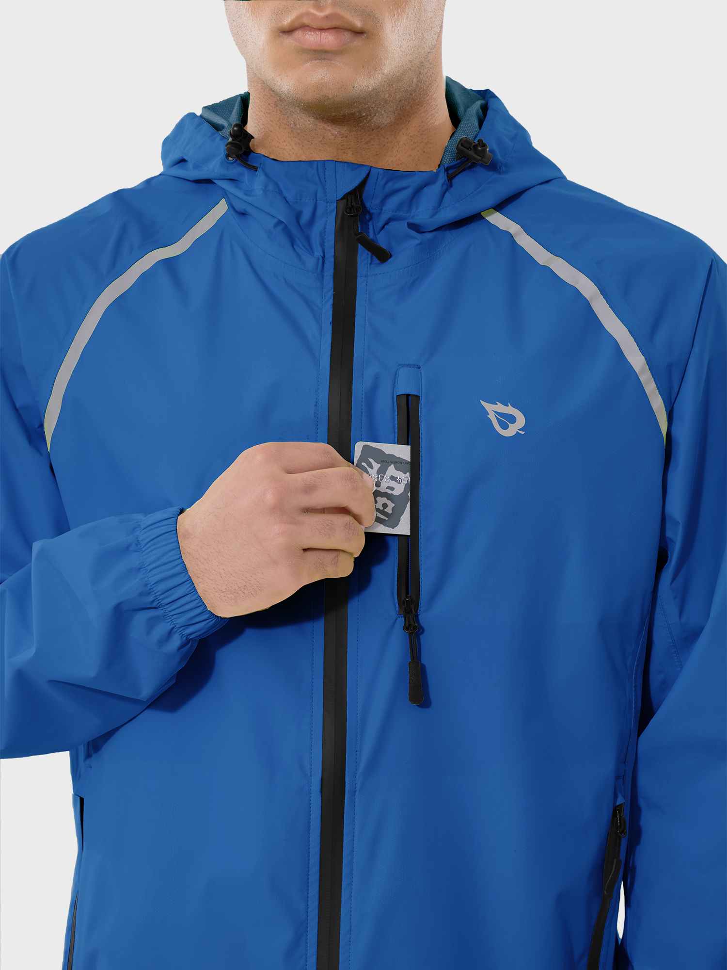 Men's UPF 50+ Waterproof Cycling Rain Jacket - Image 21