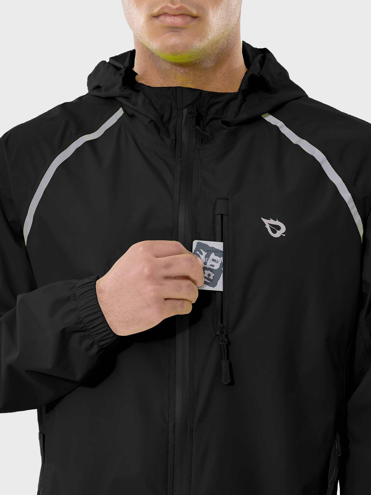 Men's UPF 50+ Waterproof Cycling Rain Jacket - Image 25