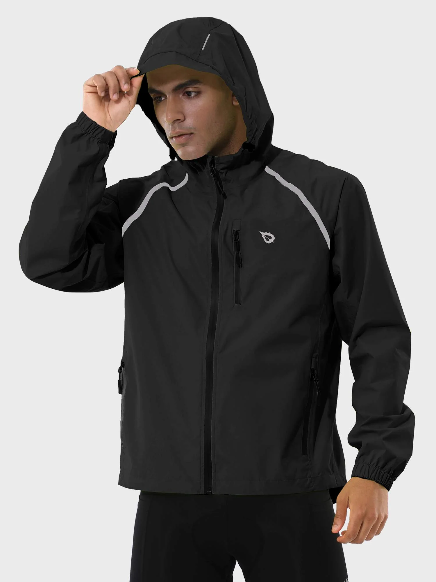 Men's UPF 50+ Waterproof Cycling Rain Jacket - Image 26