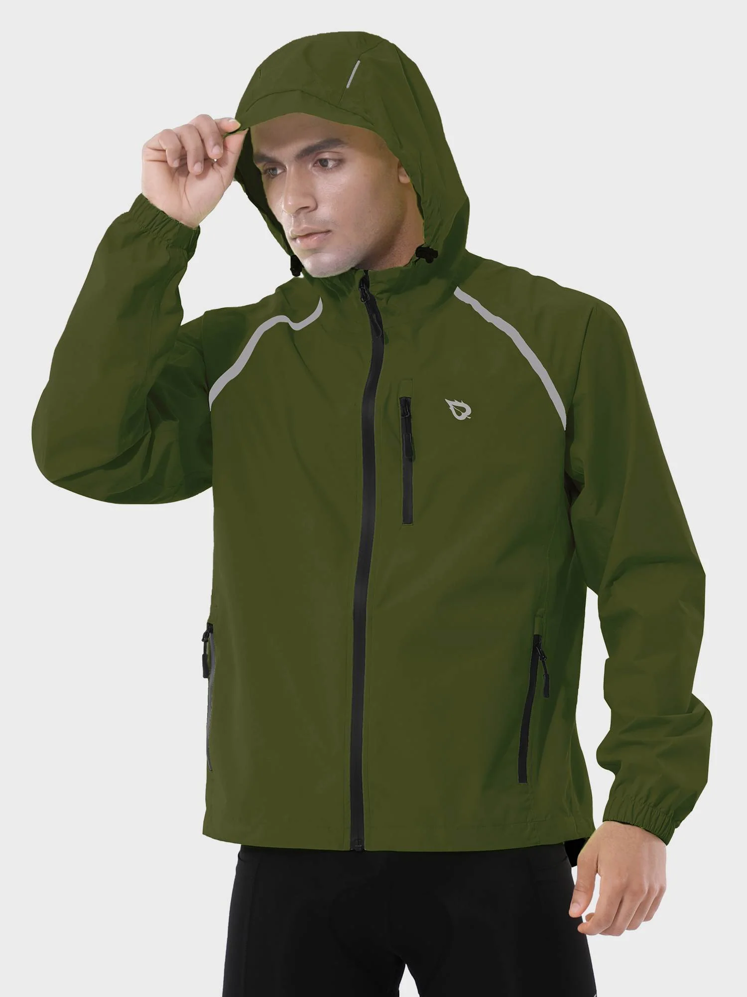 Men's UPF 50+ Waterproof Cycling Rain Jacket - Image 28