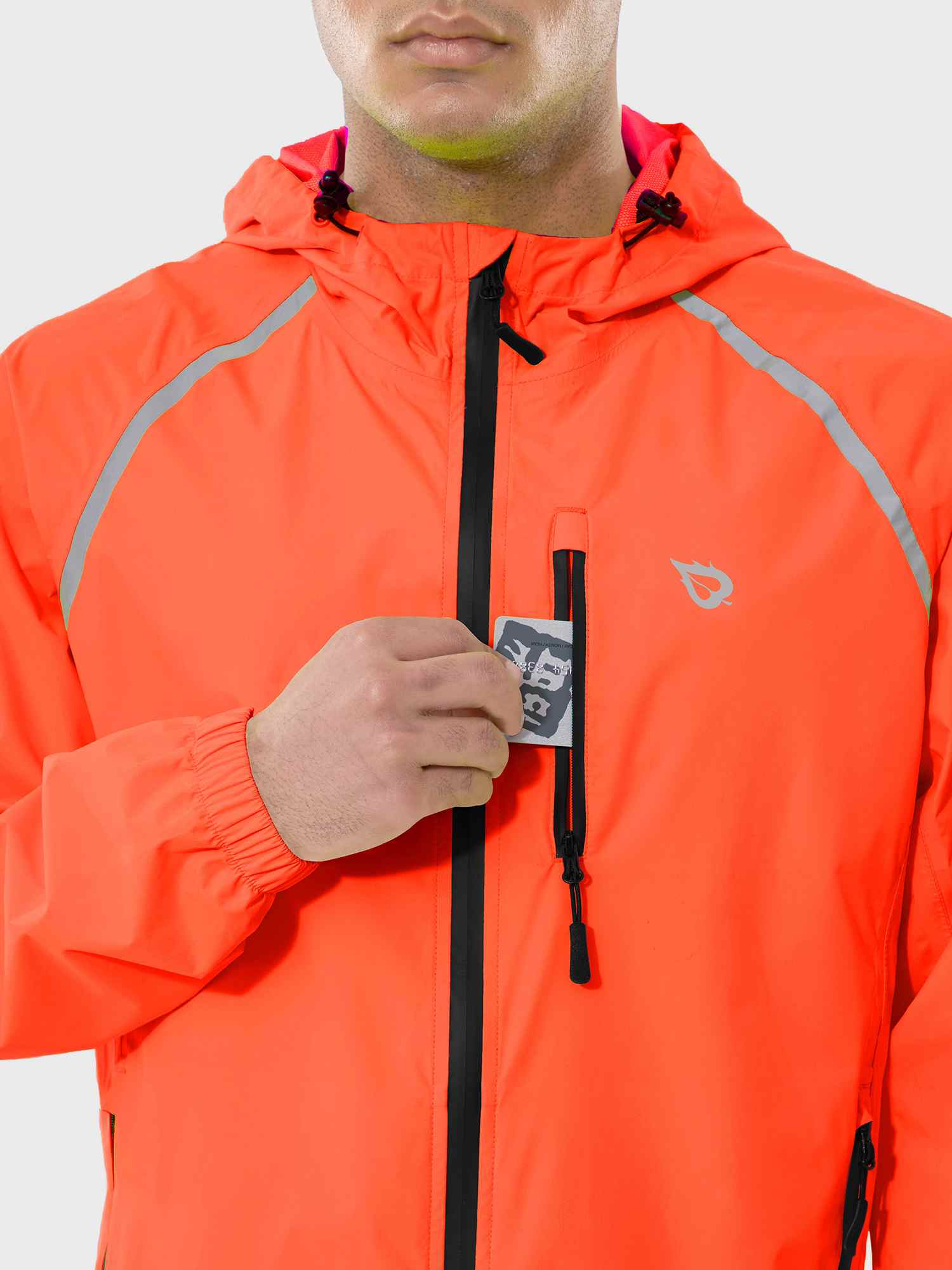 Men's UPF 50+ Waterproof Cycling Rain Jacket - Image 35