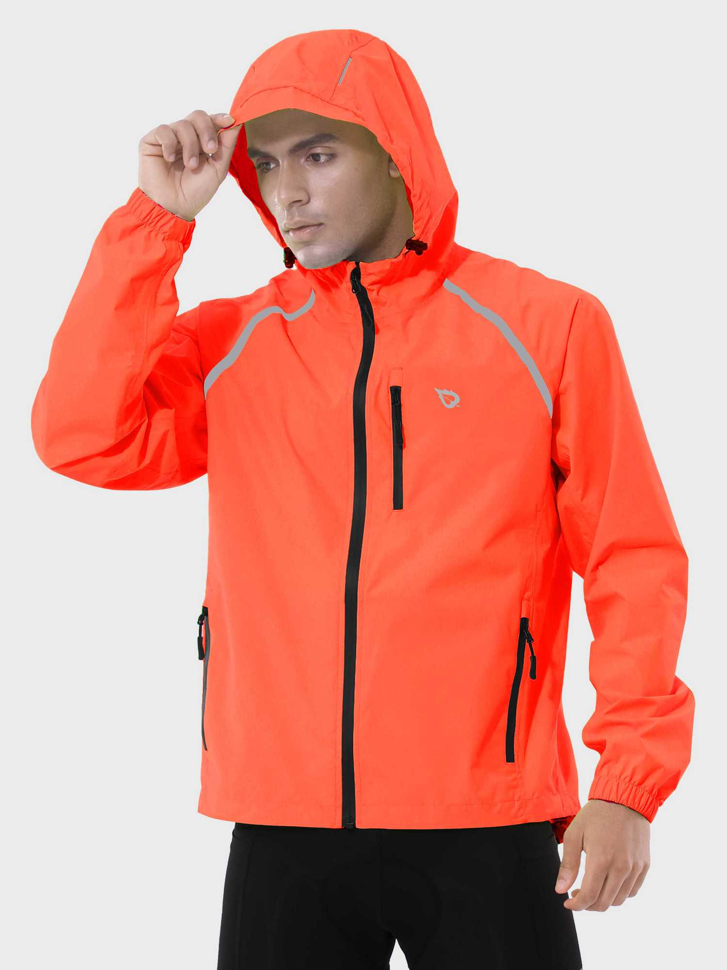 Men's UPF 50+ Waterproof Cycling Rain Jacket - Image 36