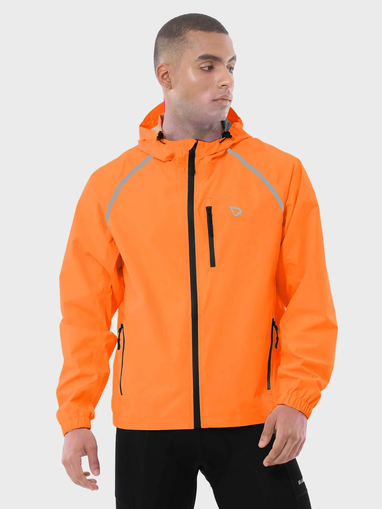 Men's UPF 50+ Waterproof Cycling Rain Jacket - Image 37
