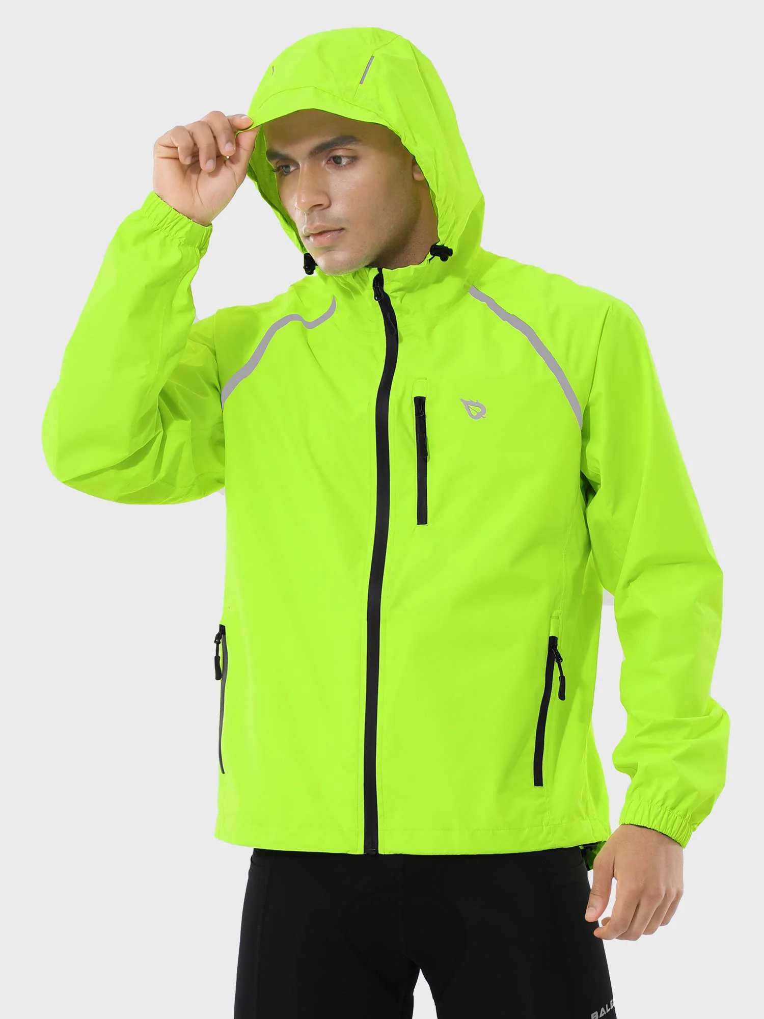 Men's UPF 50+ Waterproof Cycling Rain Jacket - Image 4