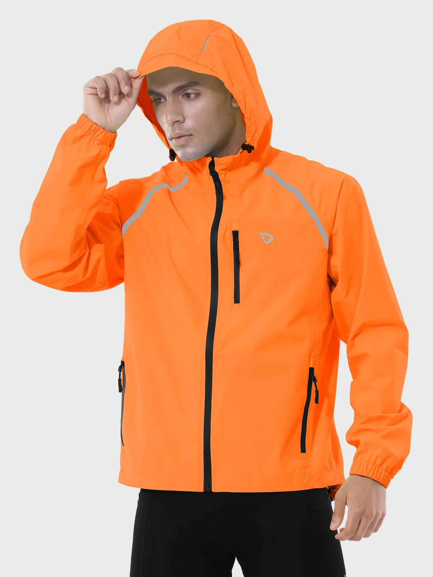 Men's UPF 50+ Waterproof Cycling Rain Jacket - Image 40
